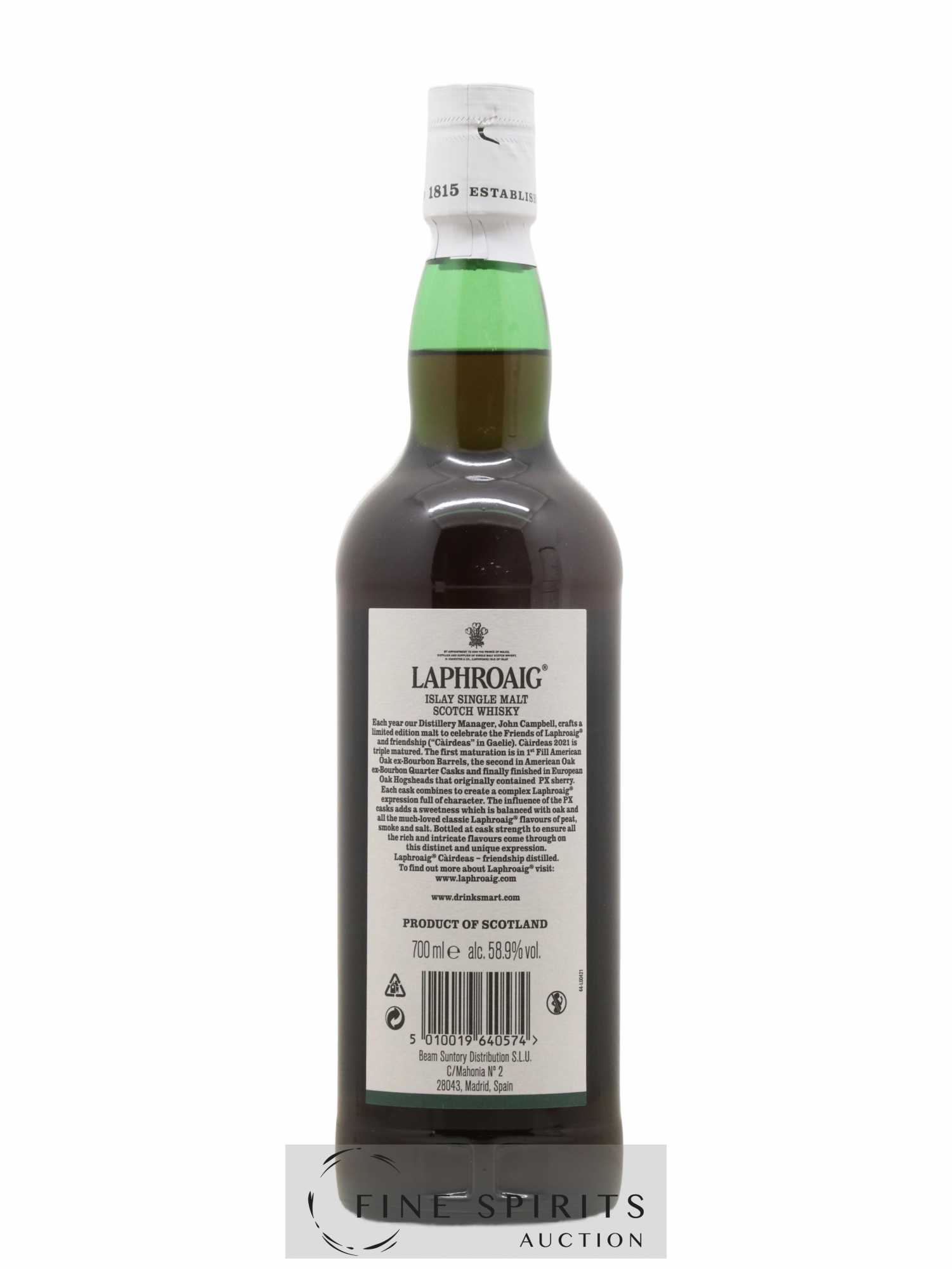 Laphroaig Of. Cairdeas Pedro Ximénez Casks - Lot de 1 bouteille - 2