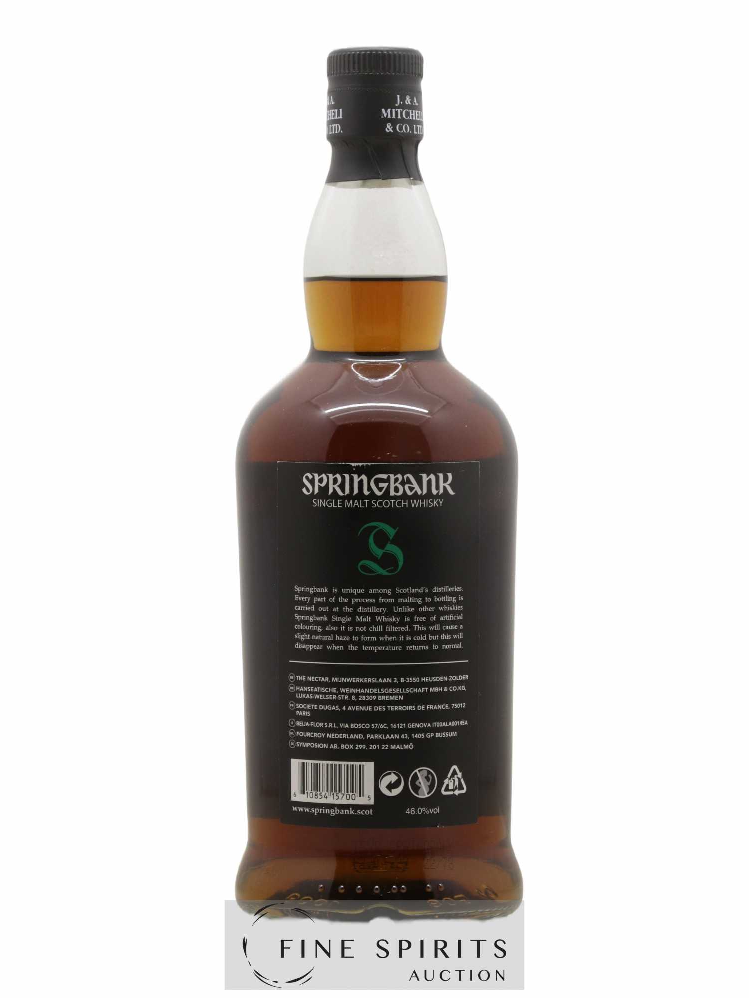 Springbank 15 years Of. Green Label - Posten von 1 Flasche - 1