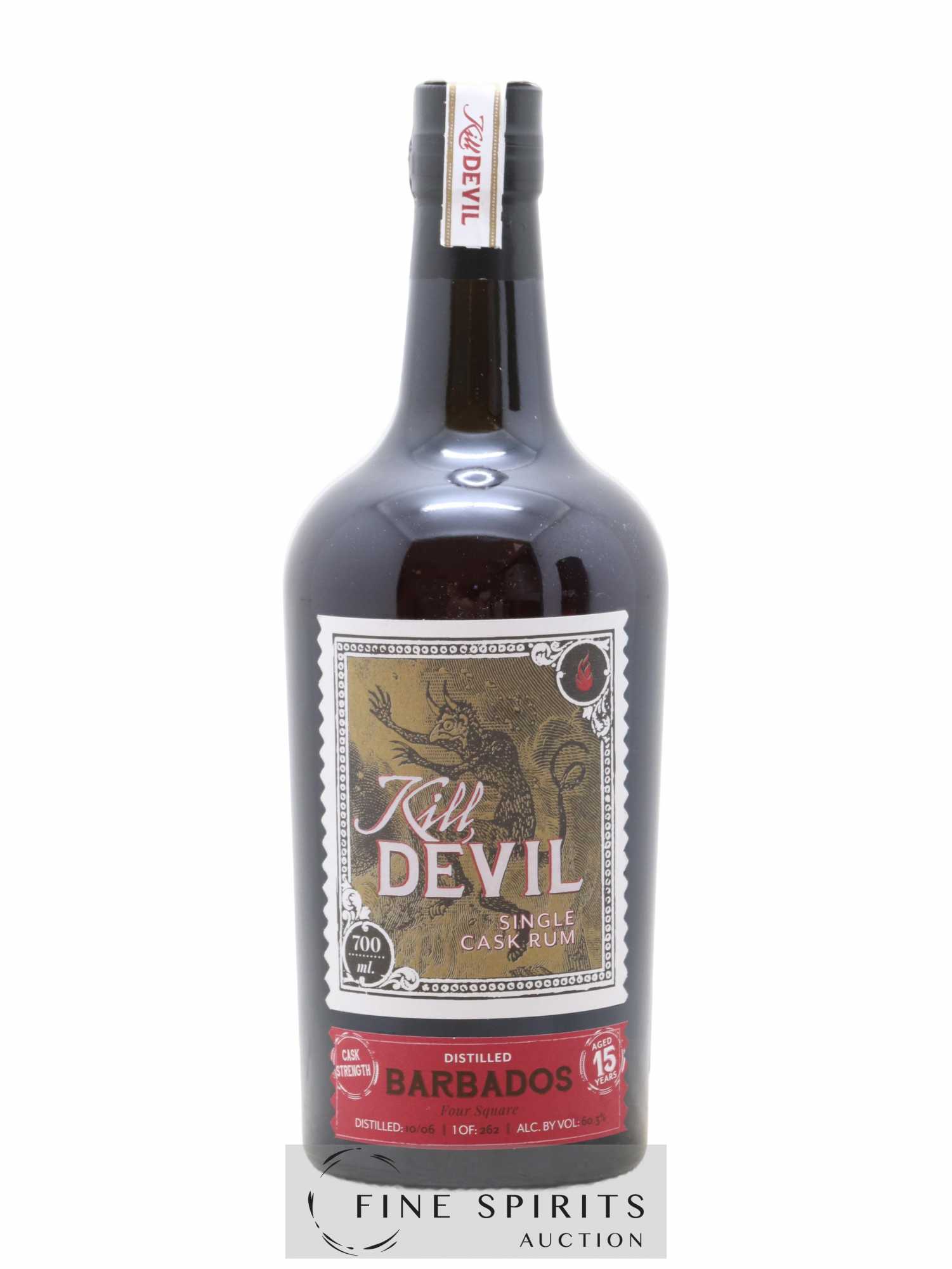 Kill Devil 15 years 2006 Edition Spirits One of 262 - Lot de 1 bouteille - 1