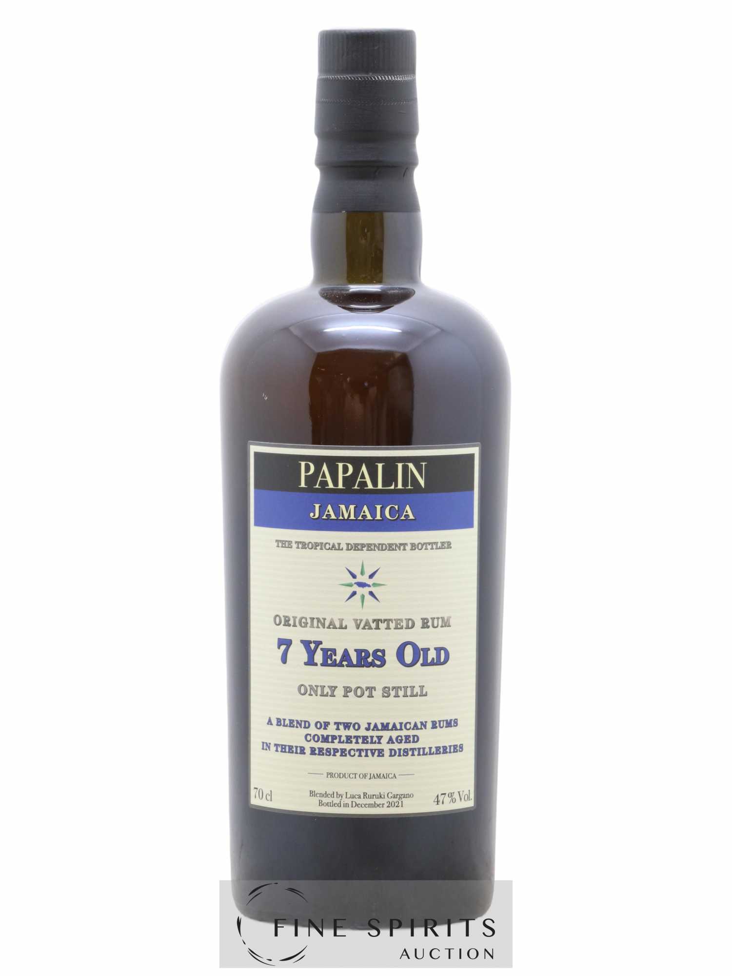 Papalin 7 years Of. Only Pot Still - bottled 2021 - Lot de 1 bouteille - 1