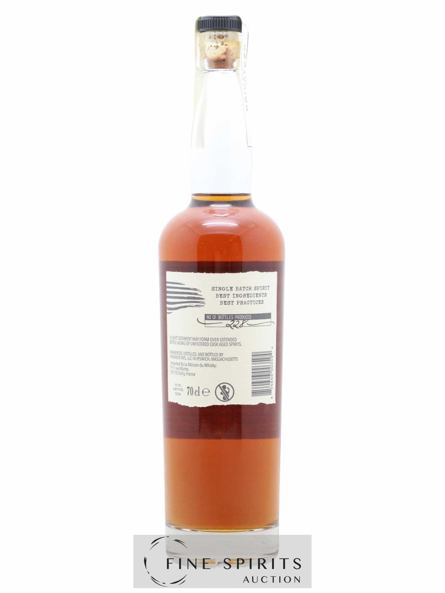 Privateer 3 years Of. Batch n°530 LMDW The Conquest of Origins - Lot de 1 bouteille - 1