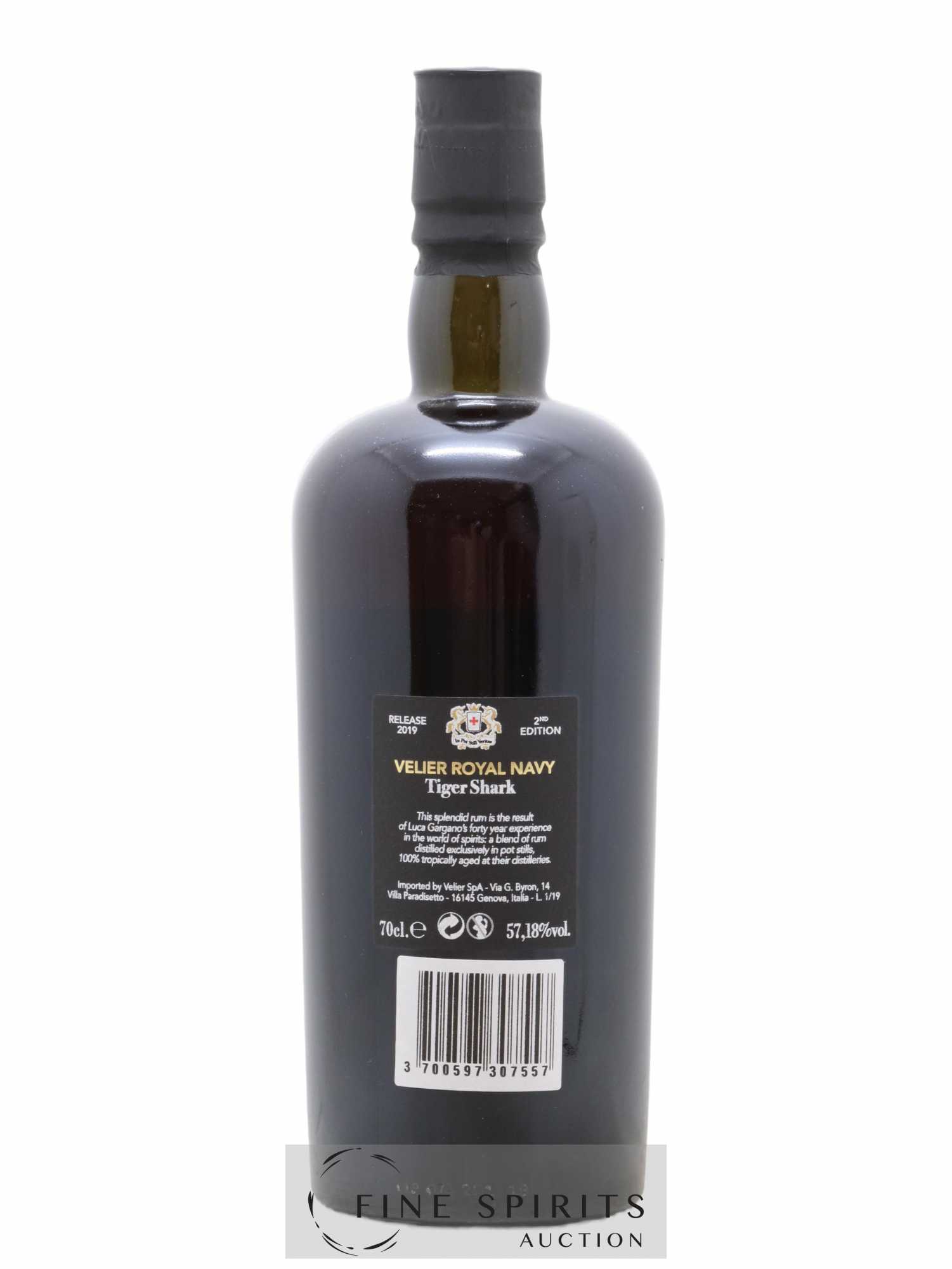 Velier Royal Navy 14 years Of. Tiger Shark 2nd Edition - Release 2019 - Lot de 1 bouteille - 2