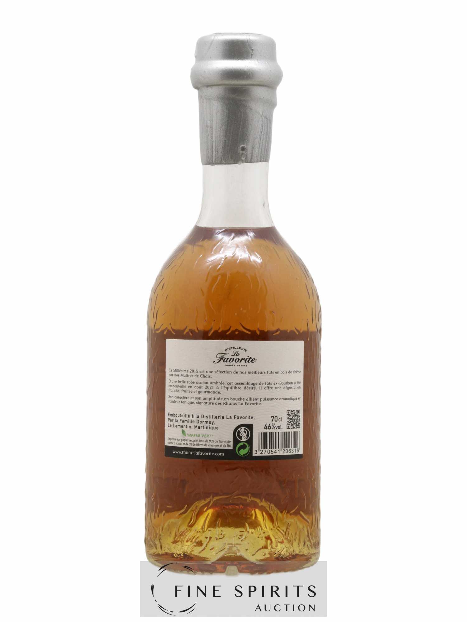 La Favorite 2015 Of. Sélection de Fûts Ex-Bourbon - One of 4500 - bottled 2021 - Lot de 1 bouteille - 1