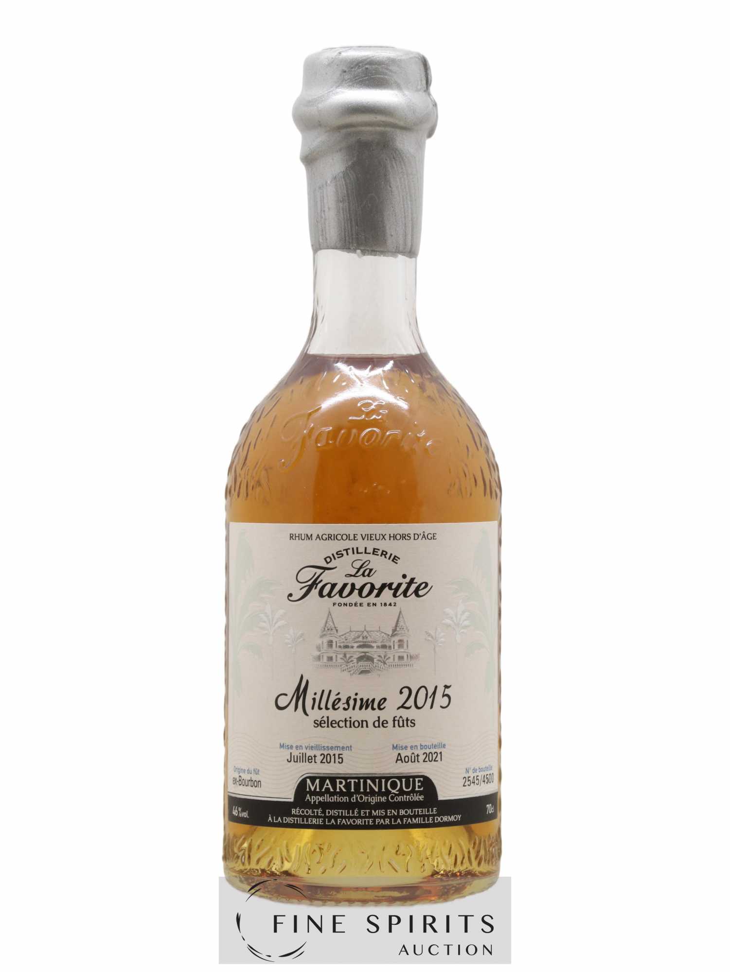 La Favorite 2015 Of. Sélection de Fûts Ex-Bourbon - One of 4500 - bottled 2021 - Lot de 1 bouteille - 0