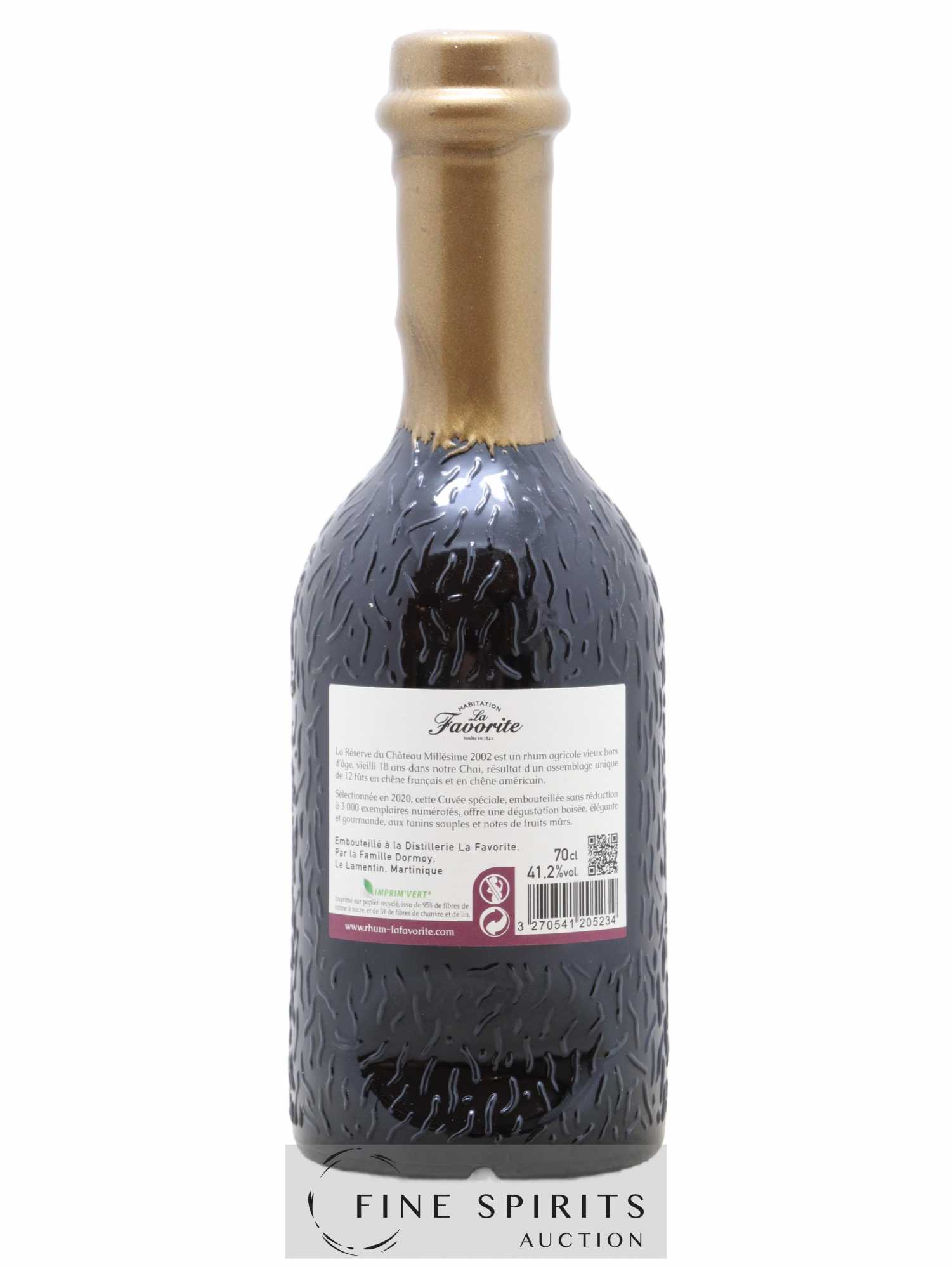 La Favorite 2002 Of. La Réserve du Château One of 3000 - bottled 2020 - Lot de 1 bouteille - 2