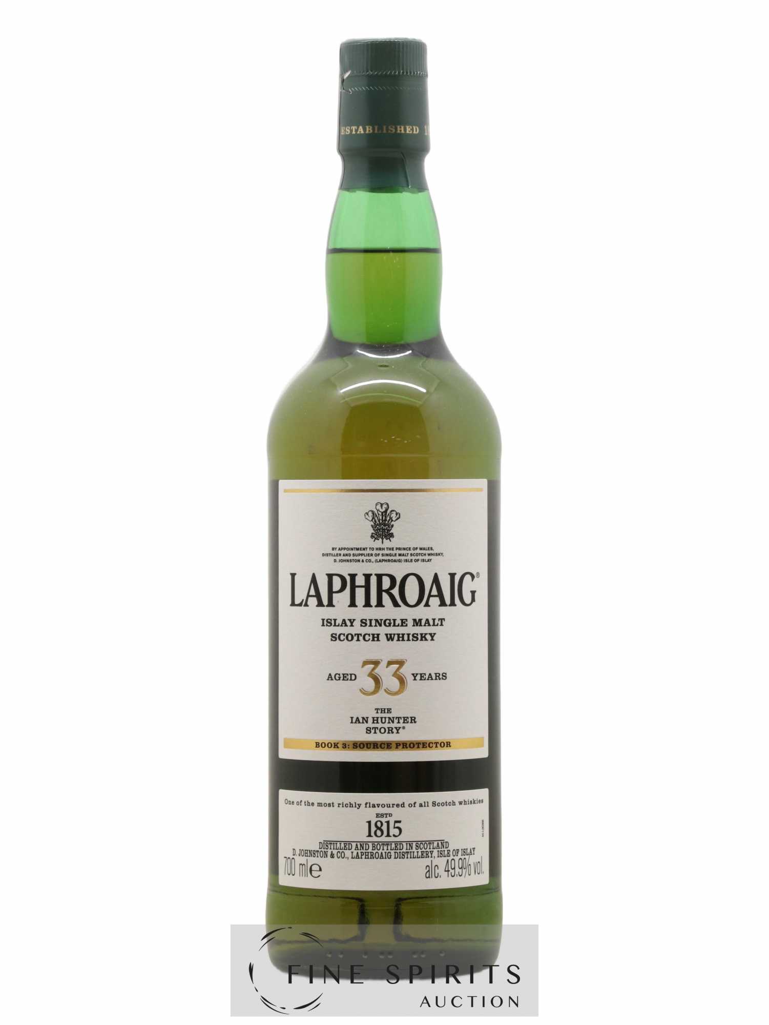 Laphroaig 33 years Of. Book 3 Source Protection The Ian Hunter Story - Posten von 1 Flasche - 1