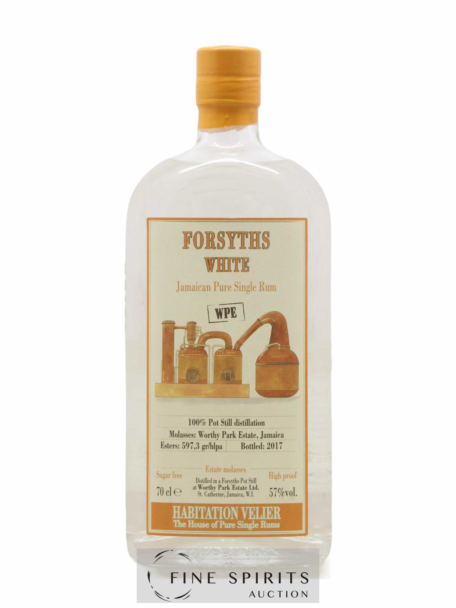 Forsyths Velier White - WPE bottled 2017 Habitation Velier - Lot de 1 bouteille - 0