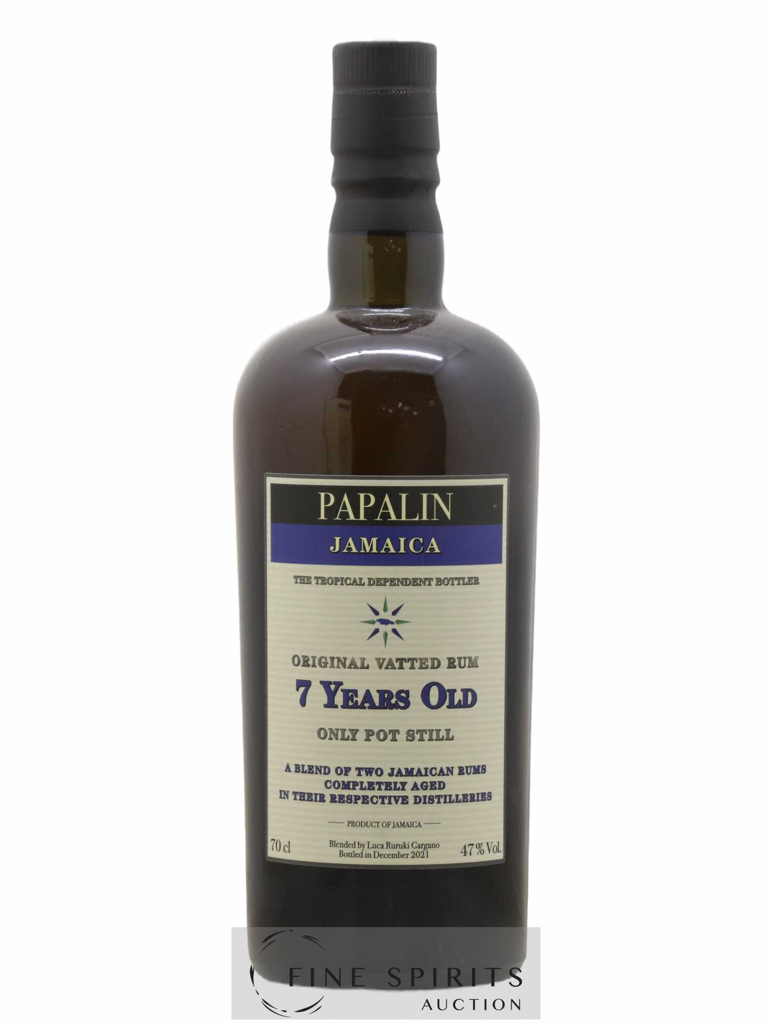 Papalin 7 years Of. Only Pot Still - bottled 2021 (sans prix de réserve) - Lot de 1 bouteille - 1
