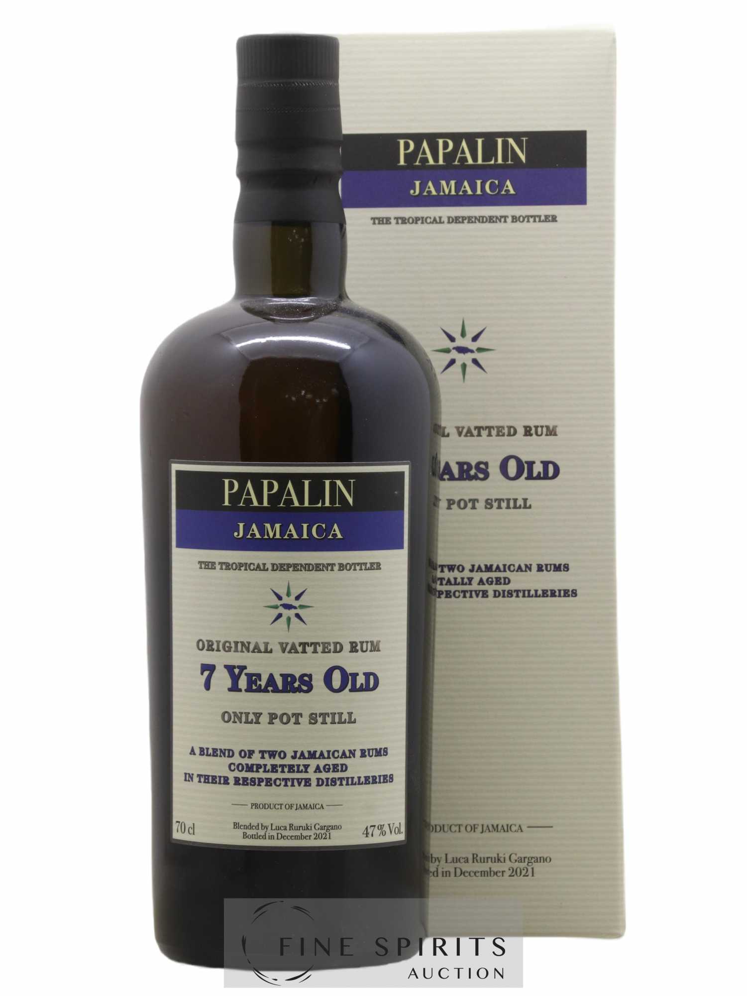 Papalin 7 years Of. Only Pot Still - bottled 2021 (sans prix de réserve) - Lot de 1 bouteille - 0