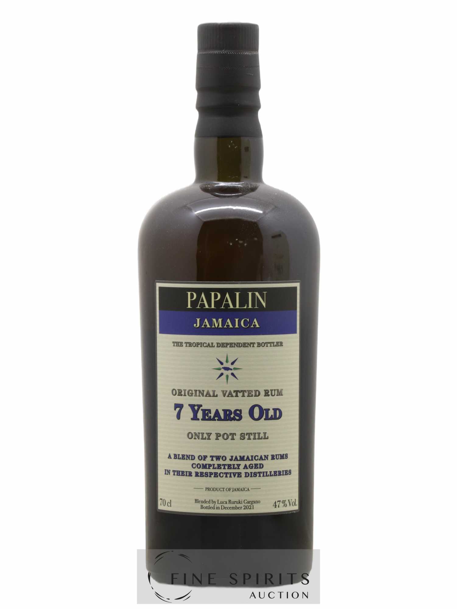 Papalin 7 years Of. Only Pot Still - bottled 2021  (no reserve) - Lot of 1 bottle - 1