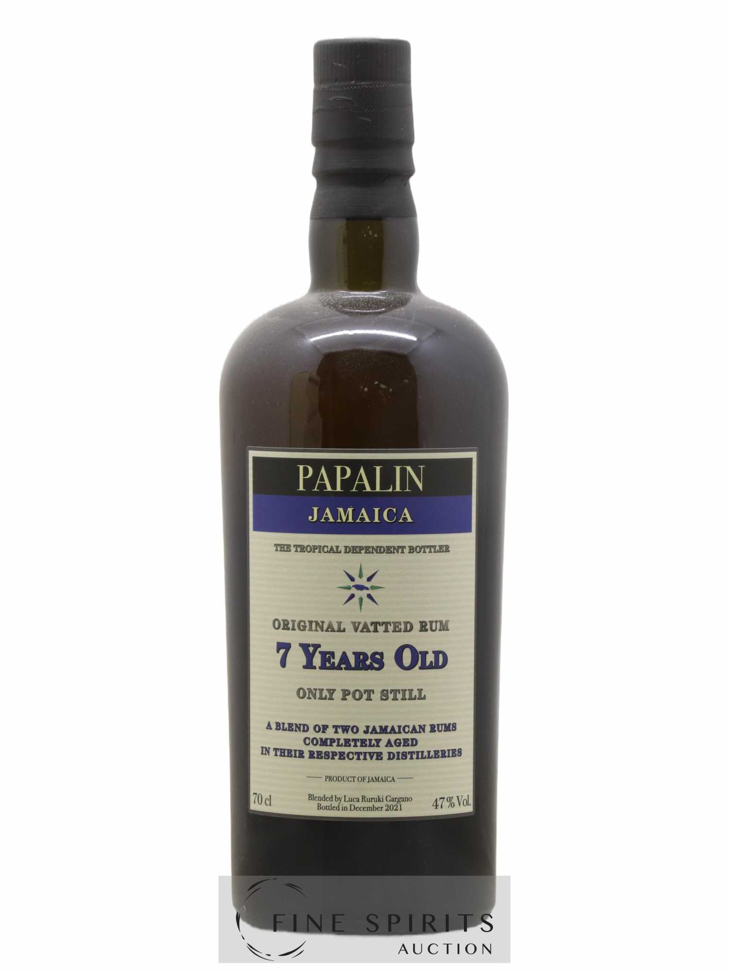 Papalin 7 years Of. Only Pot Still - bottled 2021 - Lot de 1 bouteille - 1