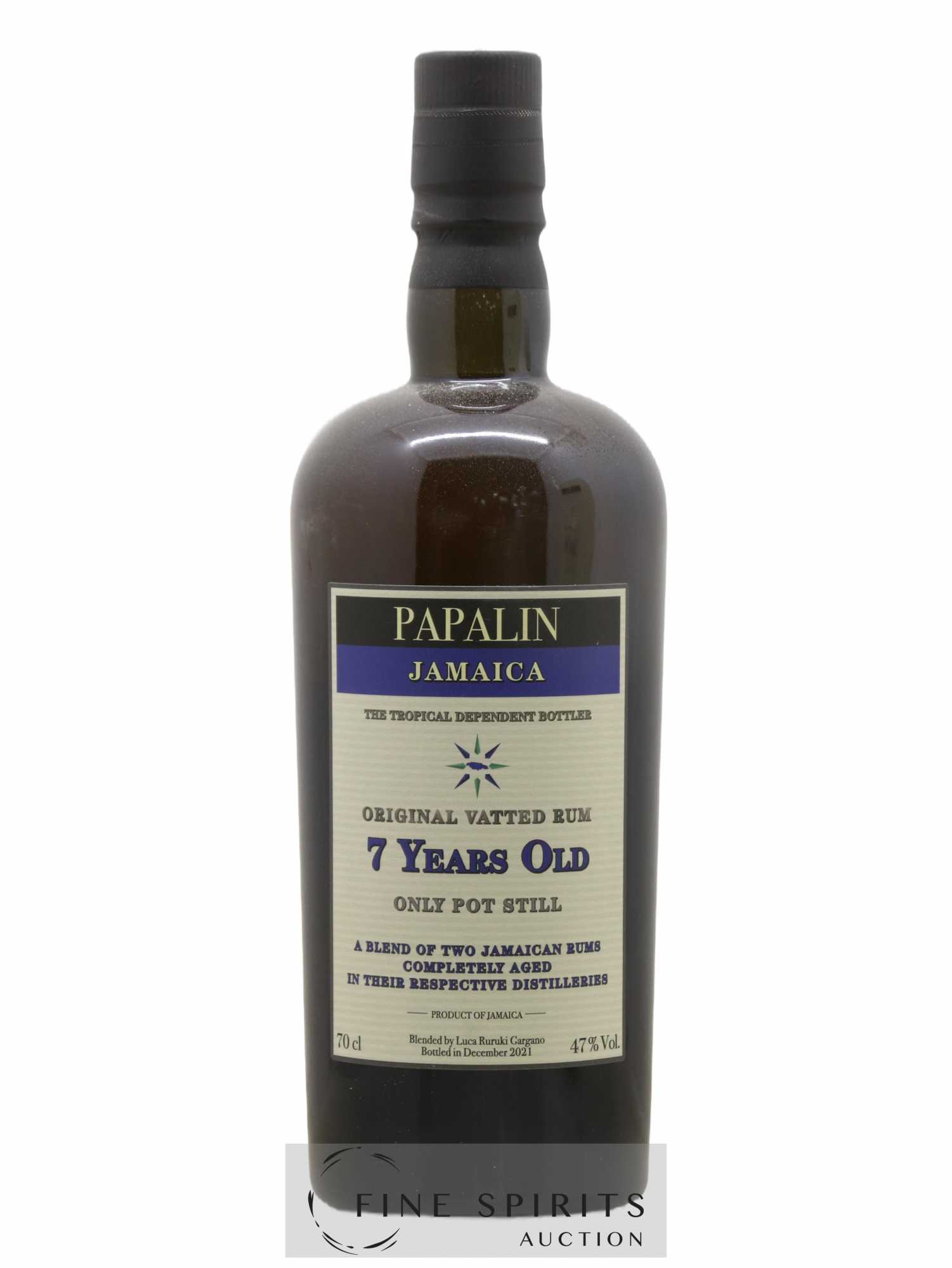 Papalin 7 years Of. Only Pot Still - bottled 2021 - Lot de 1 bouteille - 1