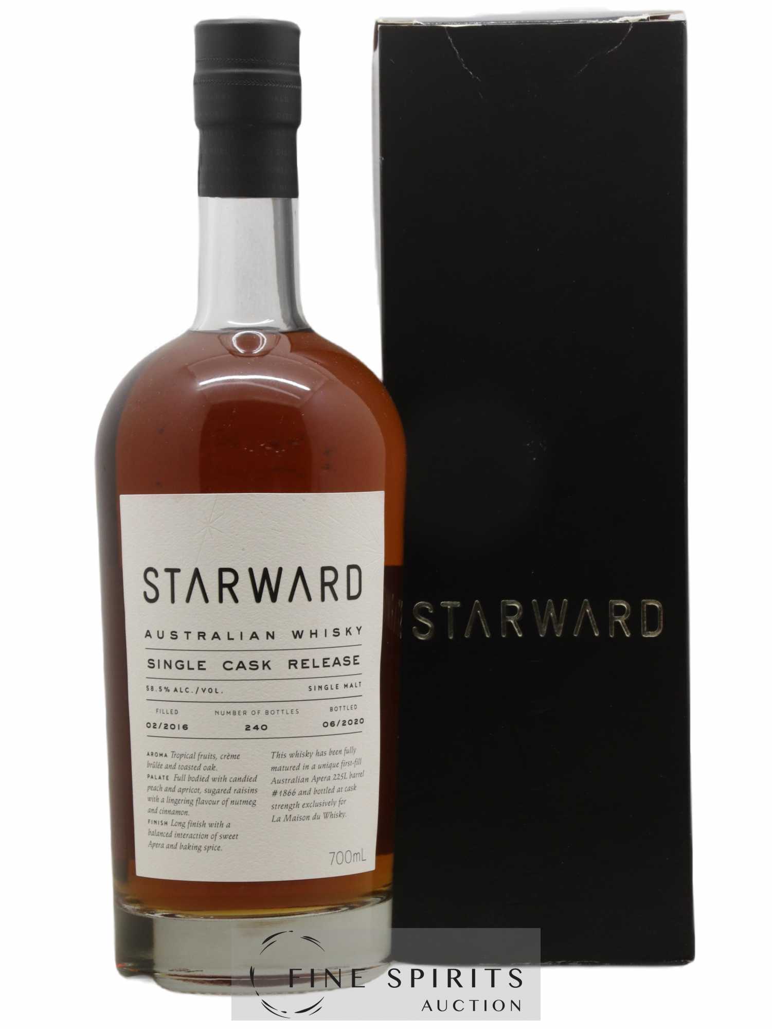 Starward 2016 Of. Single Cask Release n°1866 - One of 240 - bottled 2020 LMDW - Lot de 1 bouteille - 0