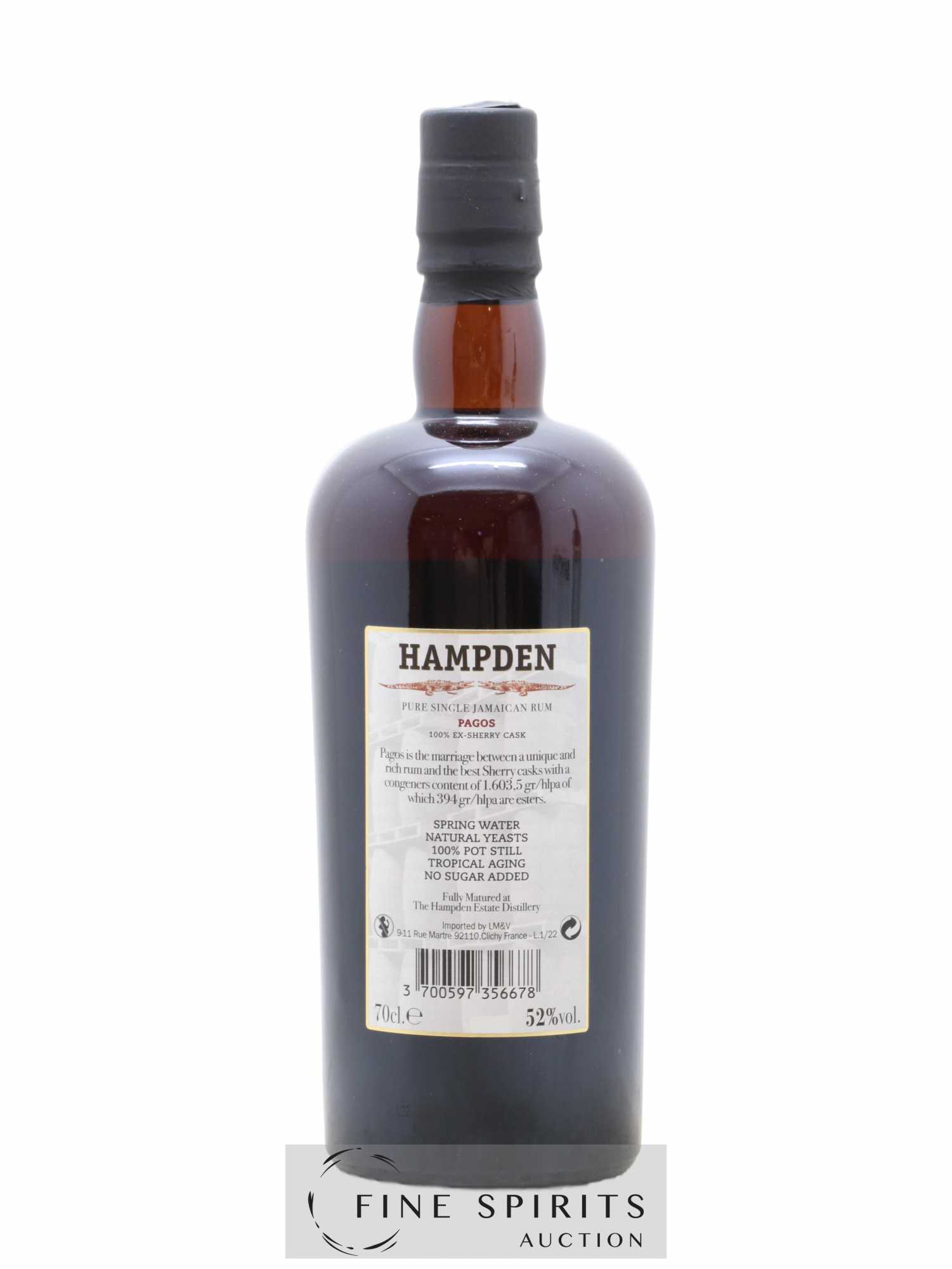 Hampden Of. Pagos Ex-Sherry Cask LM&V - Lot of 1 bottle - 2