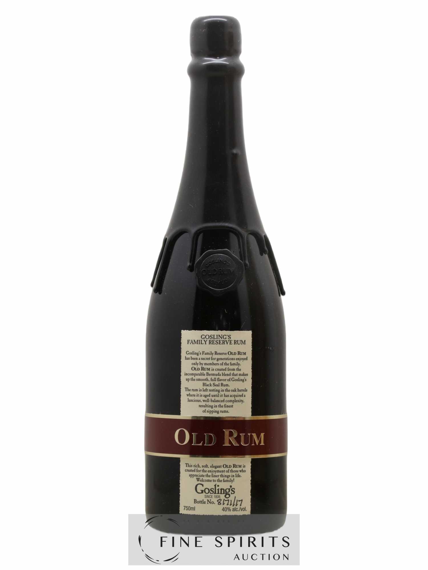 Gosling's Of. Family Reserve  (sans prix de réserve) - Lot de 1 bouteille - 1