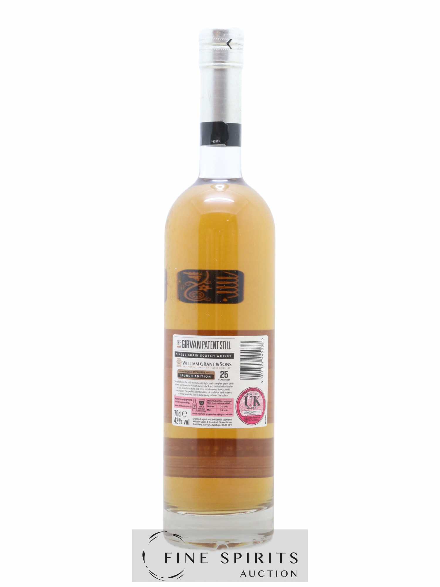 Girvan 25 years Of. Patent Still Launch Edition - One of 500 - Lot de 1 bouteille - 2