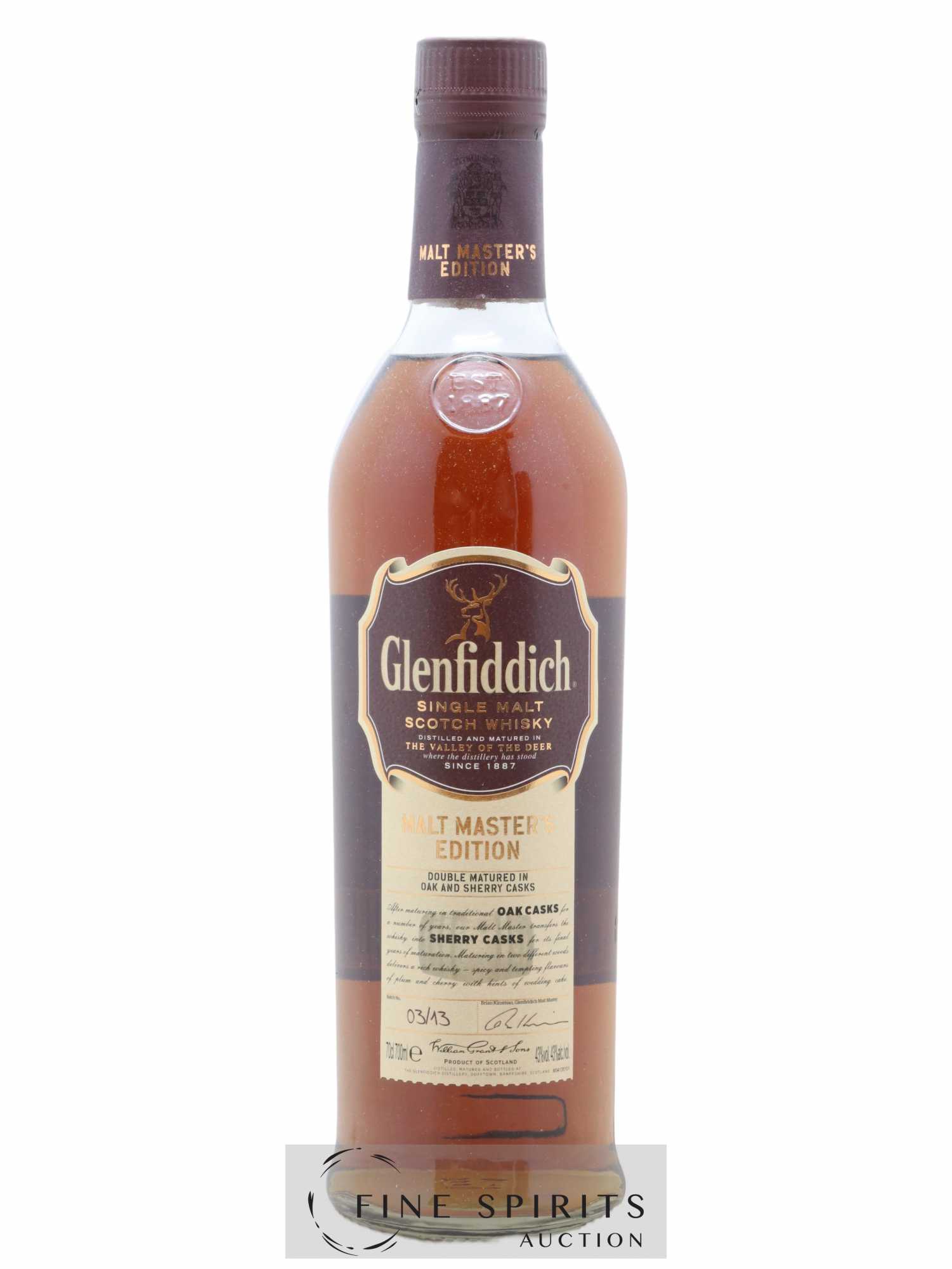 Glenfiddich Of. Malt Master's Edition Batch n°03-13 - Lot of 1 bottle - 1