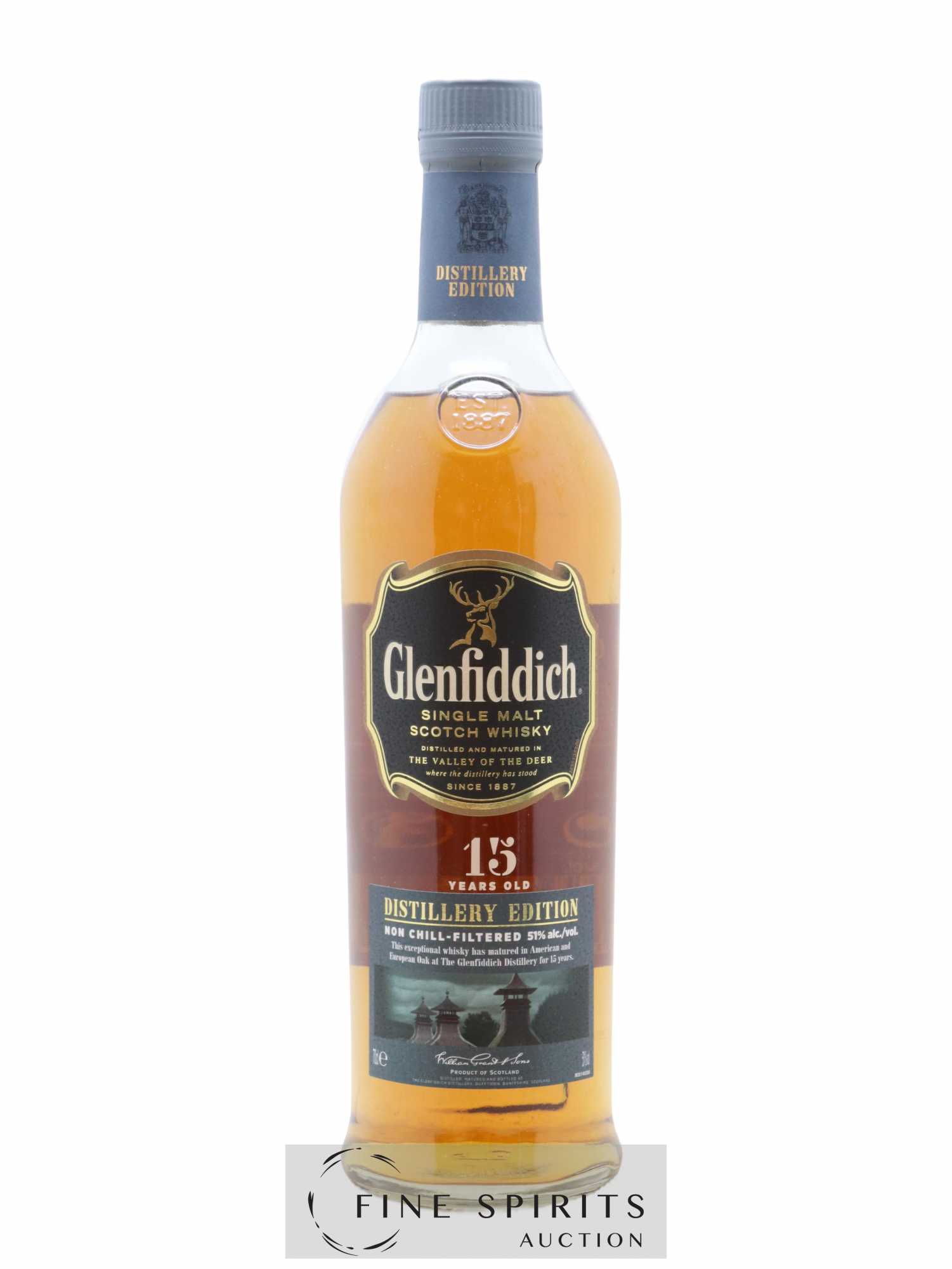 Glenfiddich 15 years Of. Distillery Edition - Lot de 1 bouteille - 1