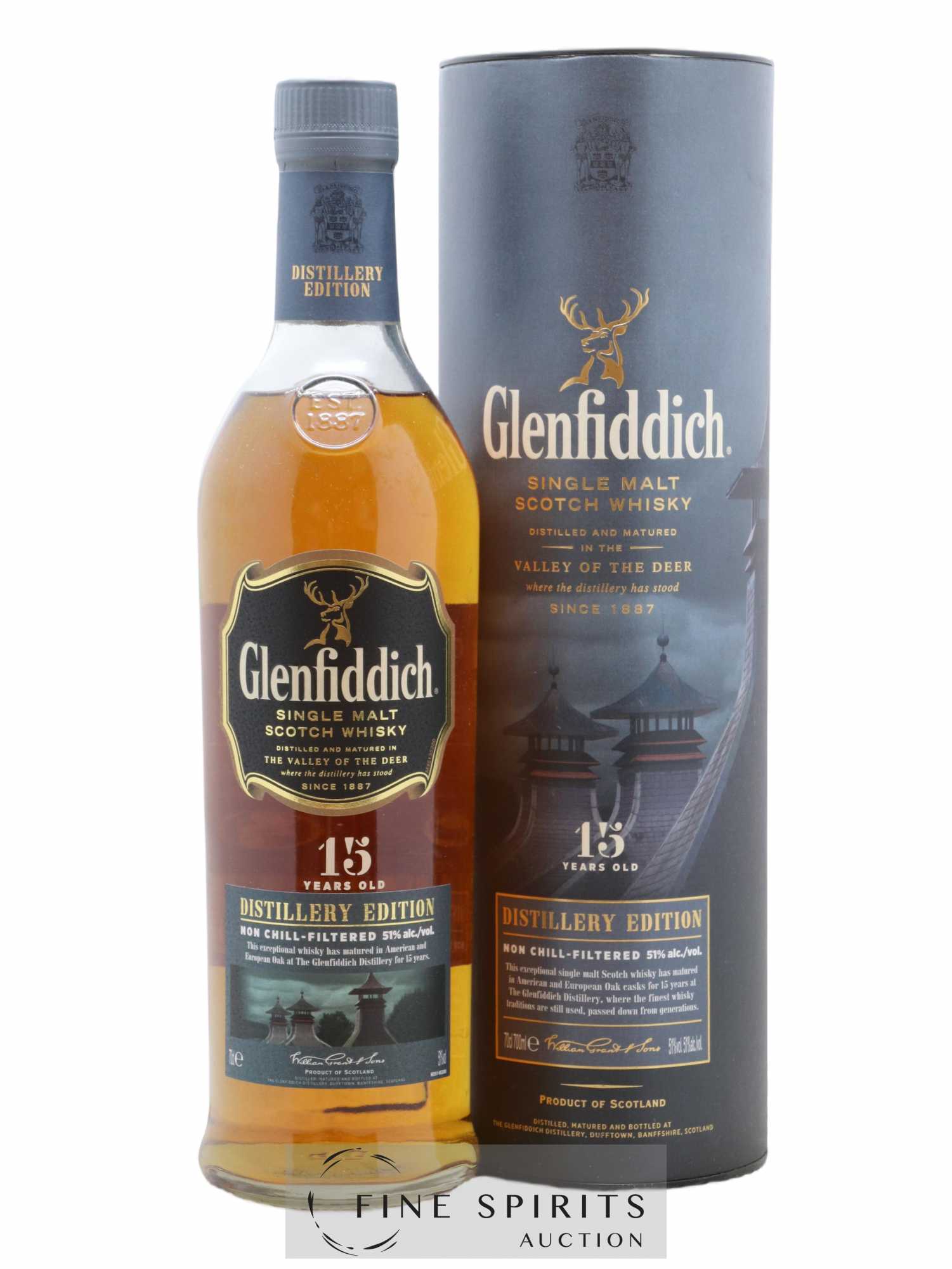 Glenfiddich 15 years Of. Distillery Edition - Lot de 1 bouteille - 0