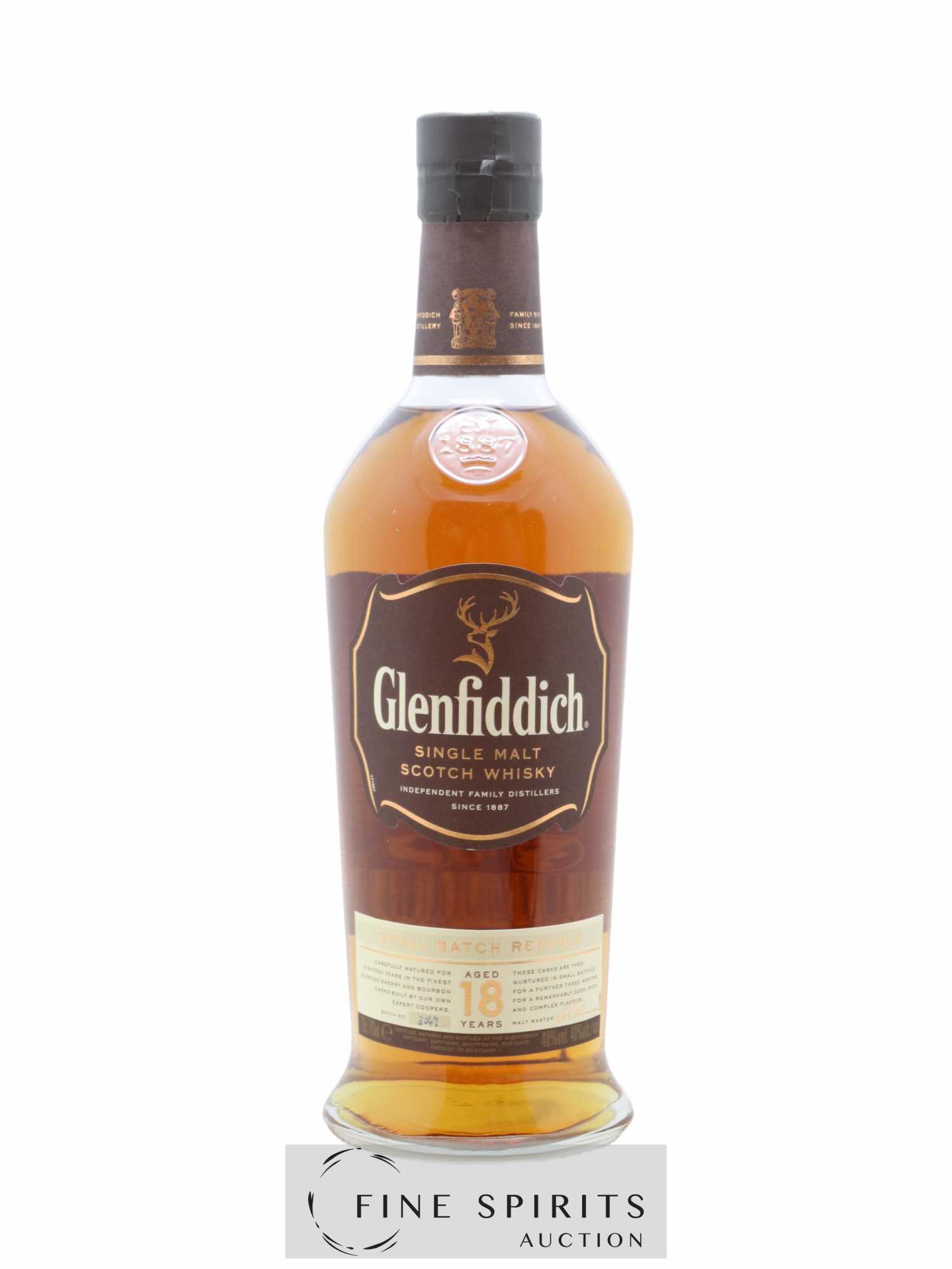 Glenfiddich 18 years Of. Small Batch Reserve n°8047 - Lot de 1 bouteille - 1