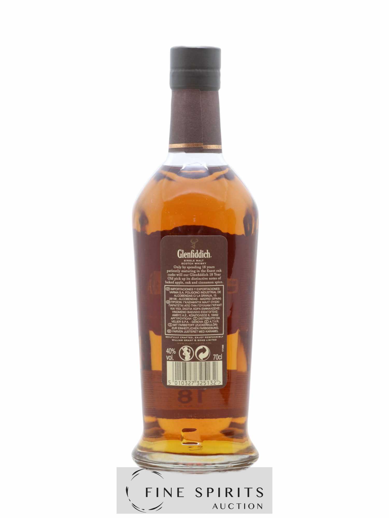Glenfiddich 18 years Of. Small Batch Reserve n°8047 - Lot de 1 bouteille - 2