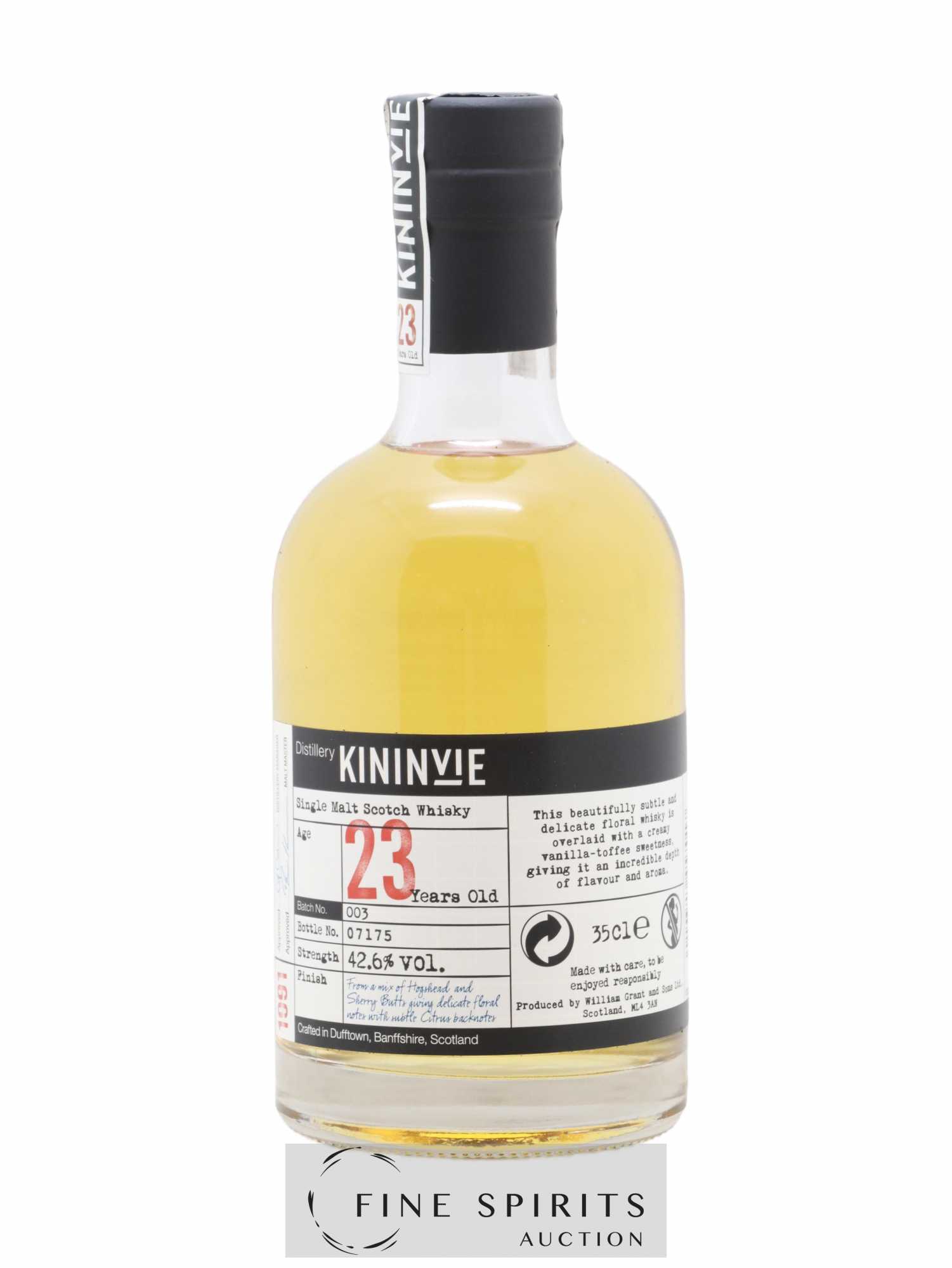 Kininvie 23 years 1991 Of. Batch n°003 - Posten von 1 Flasche - 1