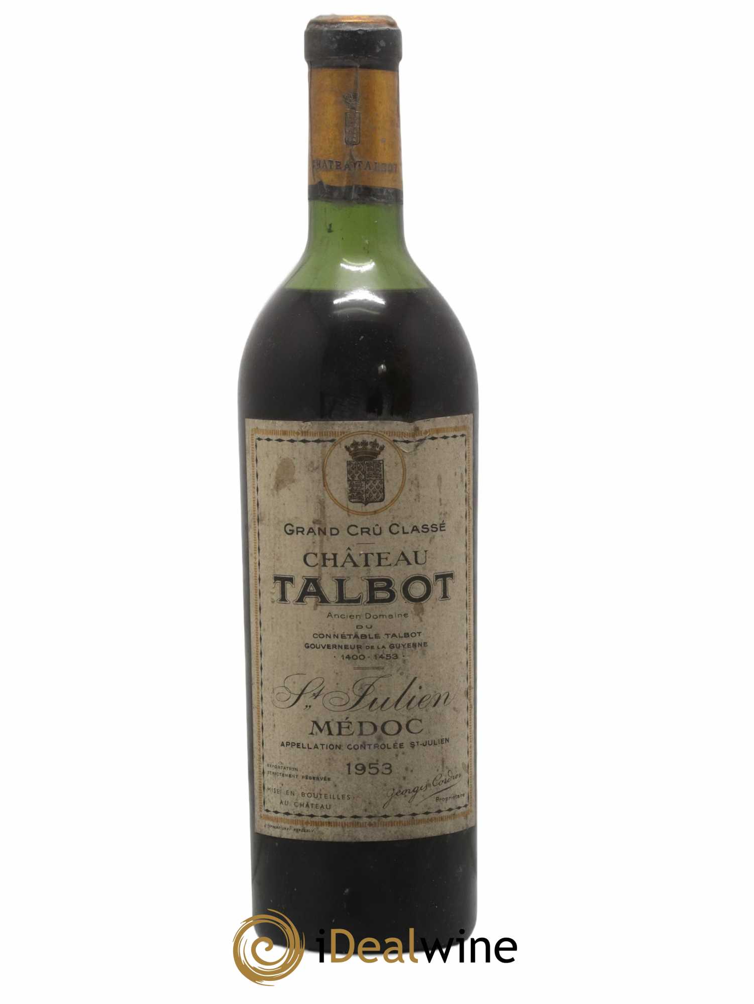 Château Talbot 4ème Grand Cru Classé 1953 - Lot of 1 bottle - 0