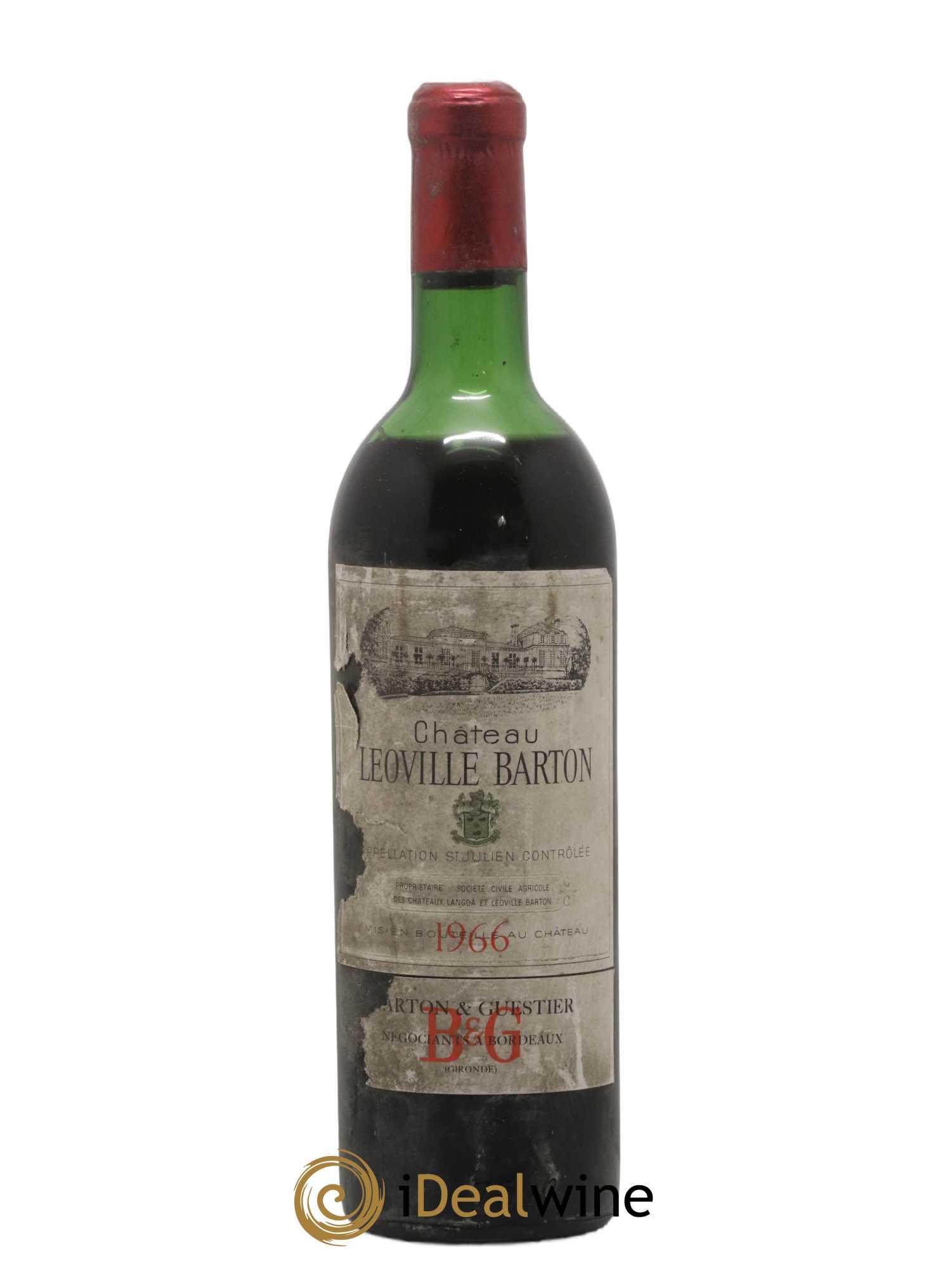 Château Léoville Barton 2ème Grand Cru Classé 1966 - Lot of 1 bottle - 0