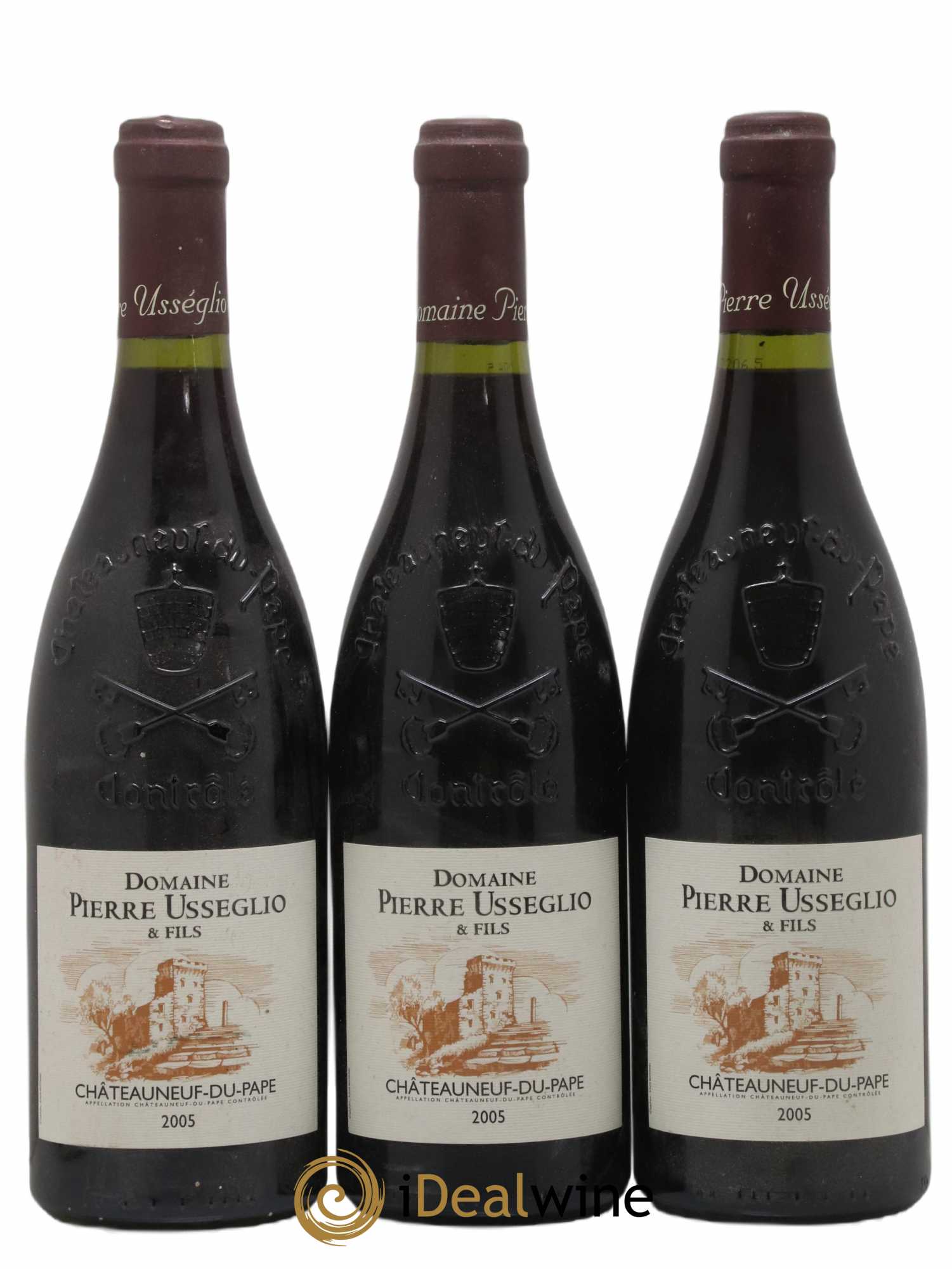 Châteauneuf-du-Pape Tradition Pierre Usseglio & Fils 2005 - Lot de 3 bouteilles - 0