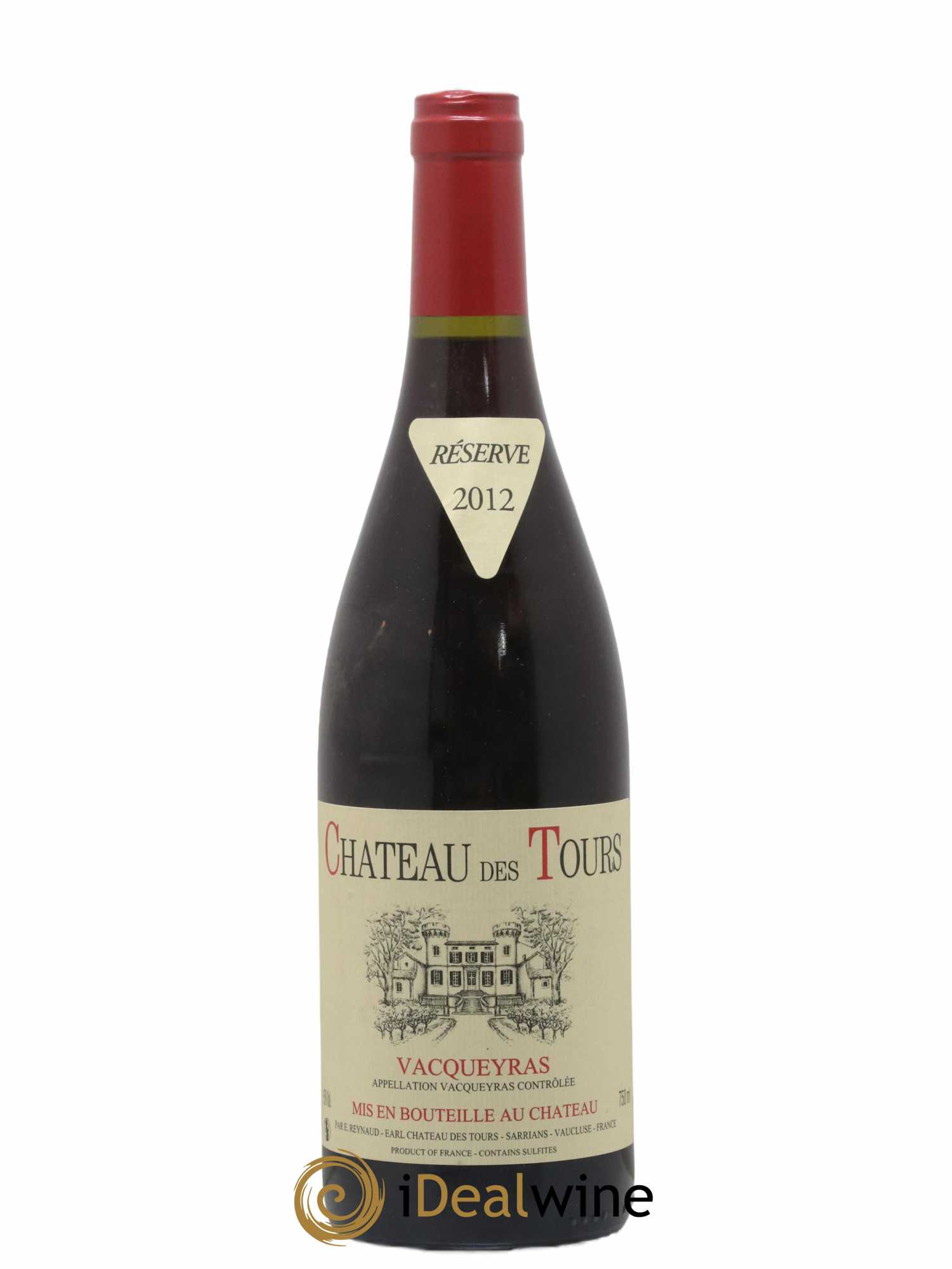 Vacqueyras Château des Tours Emmanuel Reynaud 2012 - Lot de 1 bouteille - 0