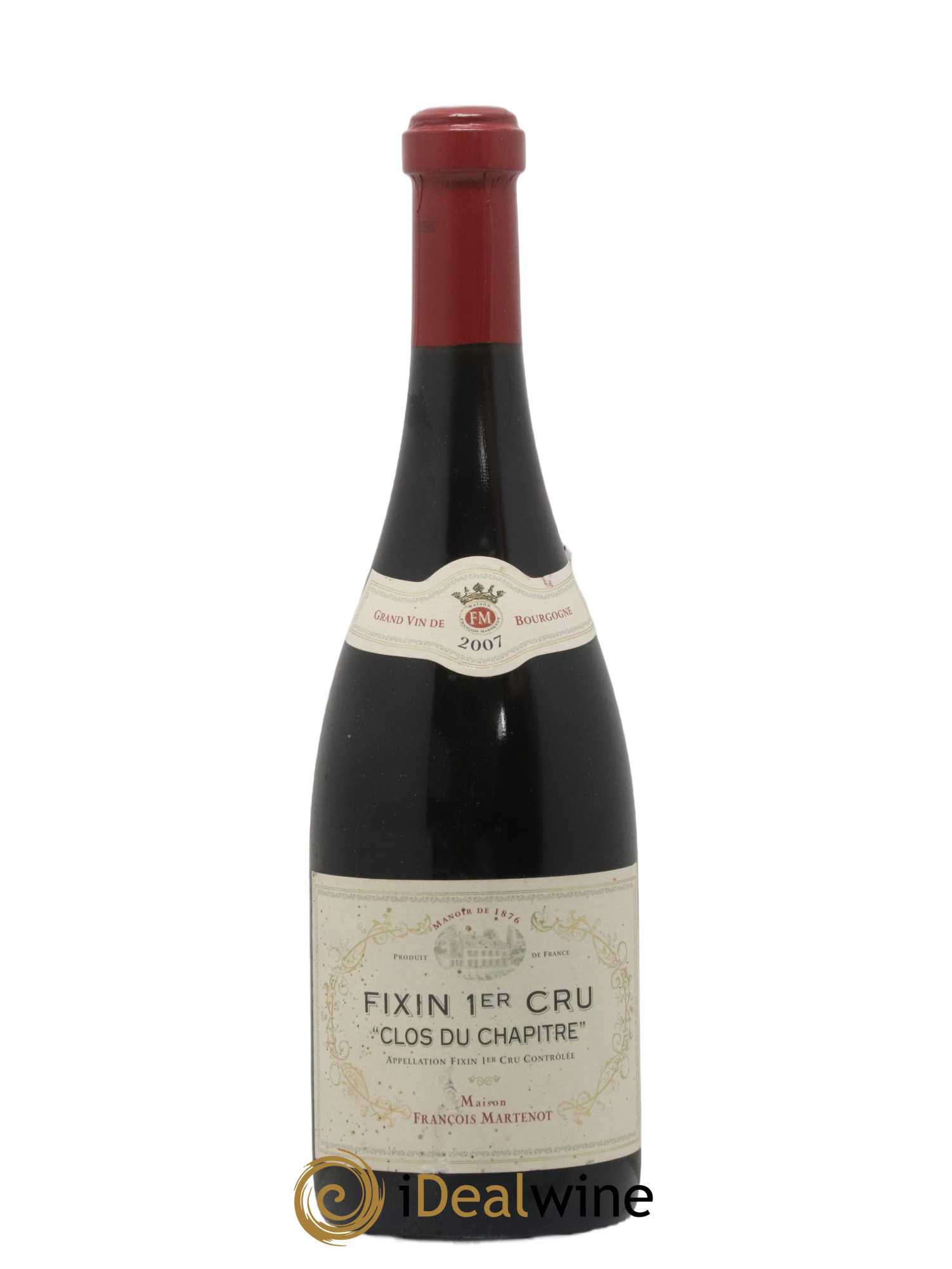 Fixin 1er Cru Clos du Chapitre Francois Martenot 2007 - Lot de 1 bouteille - 0