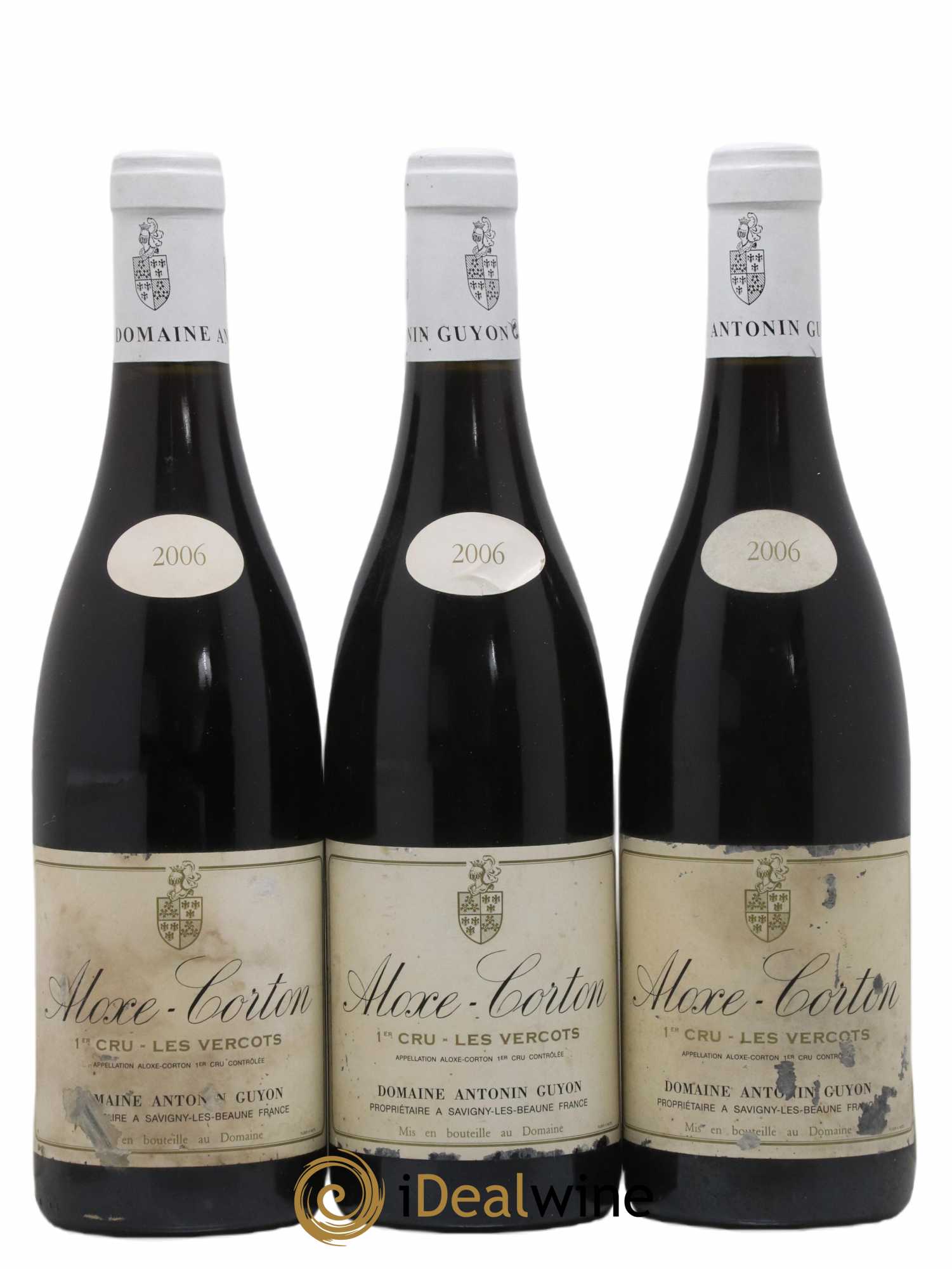 Aloxe-Corton 1er Cru Les Vercots Antoine Guyon 2006 - Posten von 3 Flaschen - 0