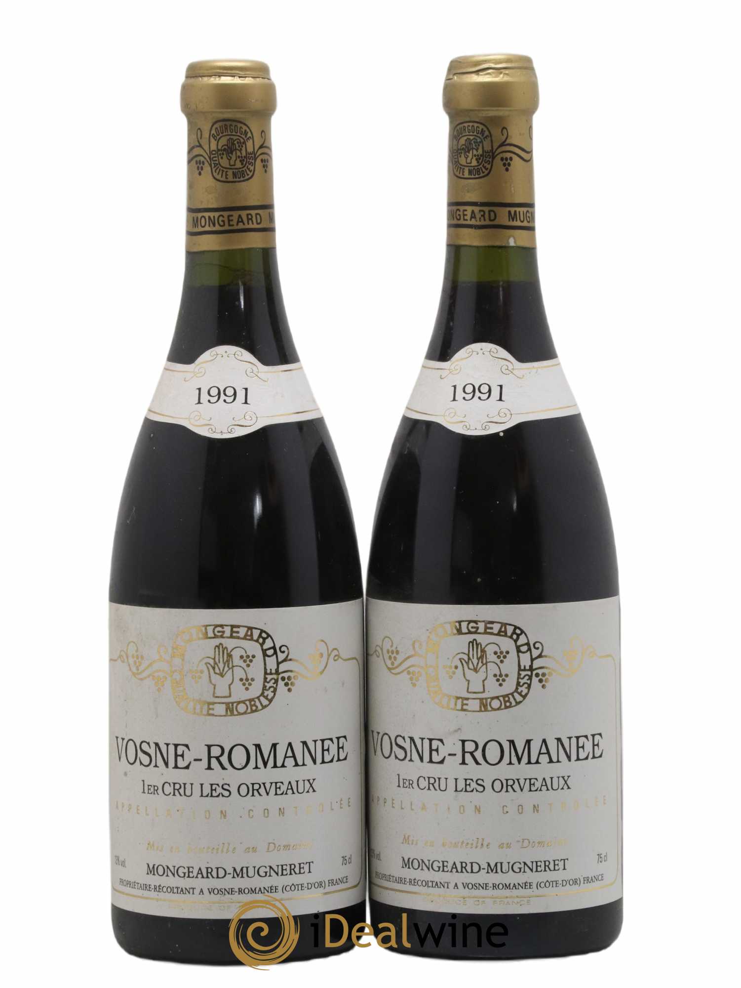 Vosne-Romanée 1er Cru En Orveaux Mongeard-Mugneret (Domaine) 1991 - Lot of 2 bottles - 0