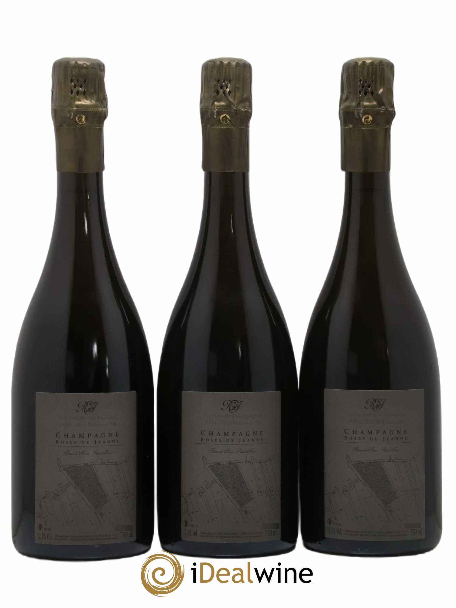 Roses de Jeanne Les Ursules Blanc de Noirs Brut Cédric Bouchard 2014 - Lot de 3 bouteilles - 1