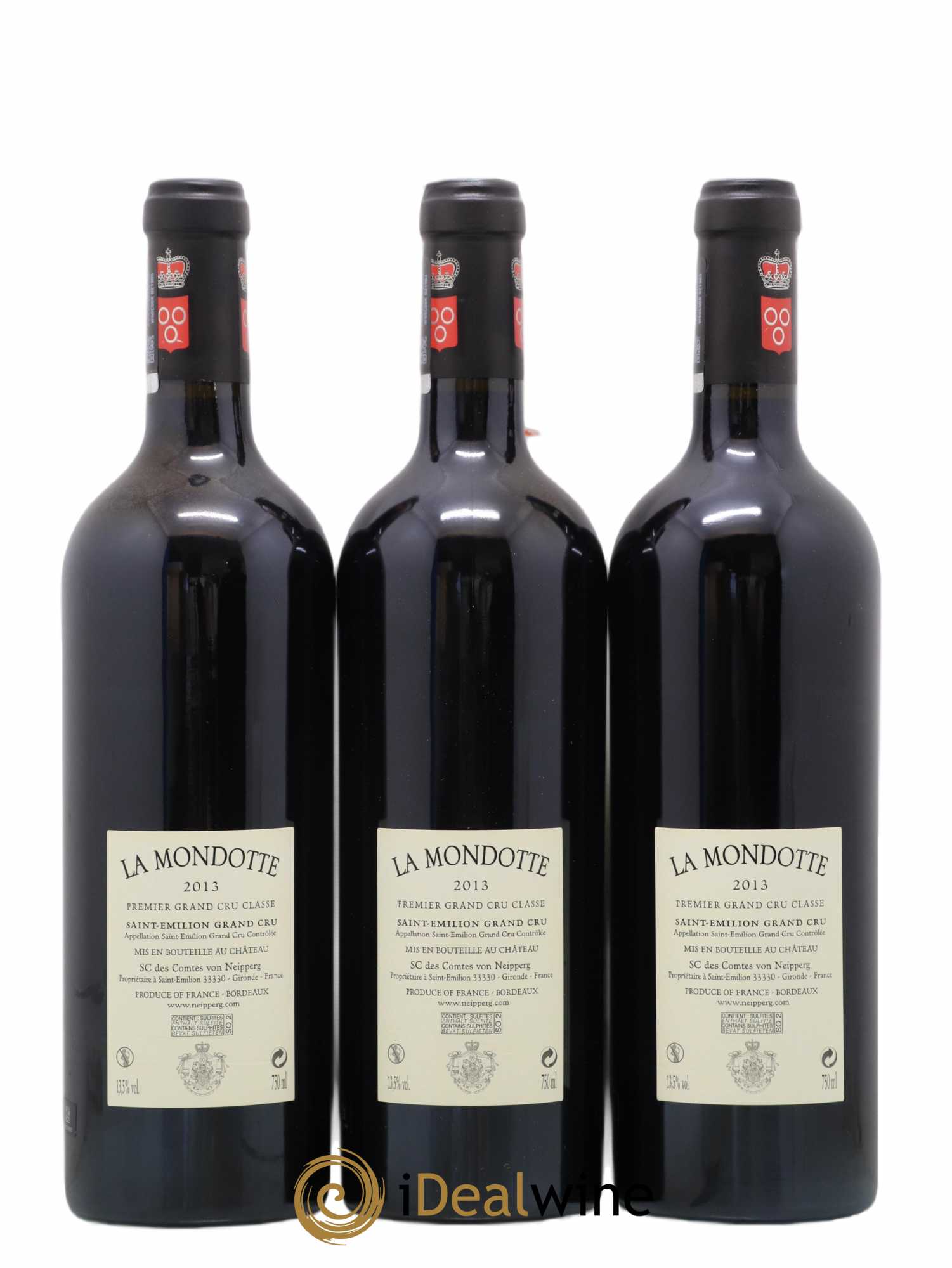 La Mondotte 1er Grand Cru Classé B depuis 2012 2013 - Lot de 3 bouteilles - 1