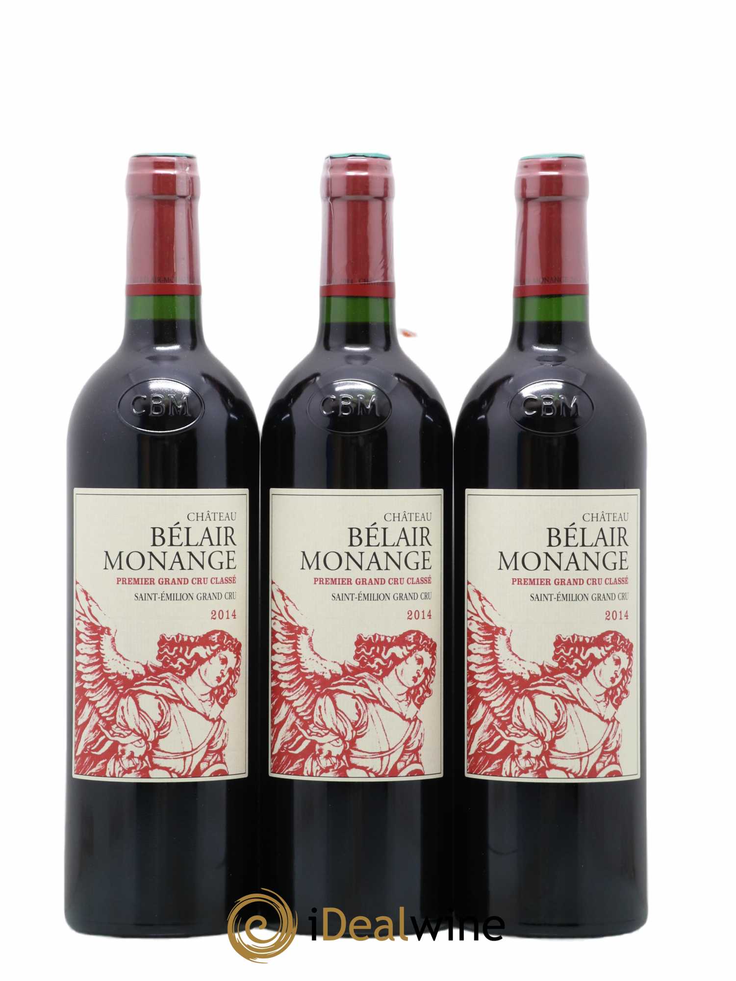 Château Belair (Belair-Monange) 1er Grand Cru Classé B 2014 - Posten von 6 Flaschen - 2