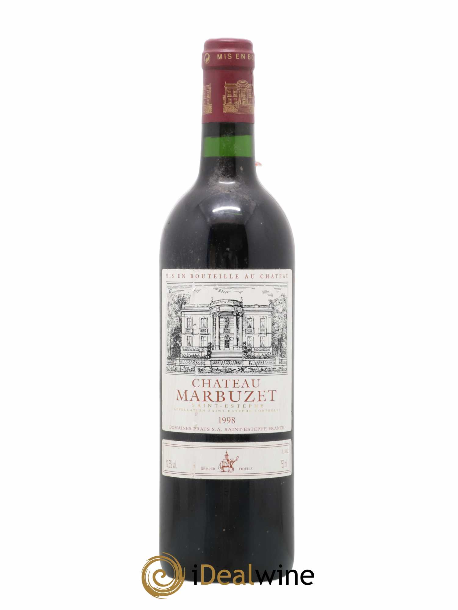 Saint-Estèphe Château Marbuzet 1998 - Lot de 1 bouteille - 0