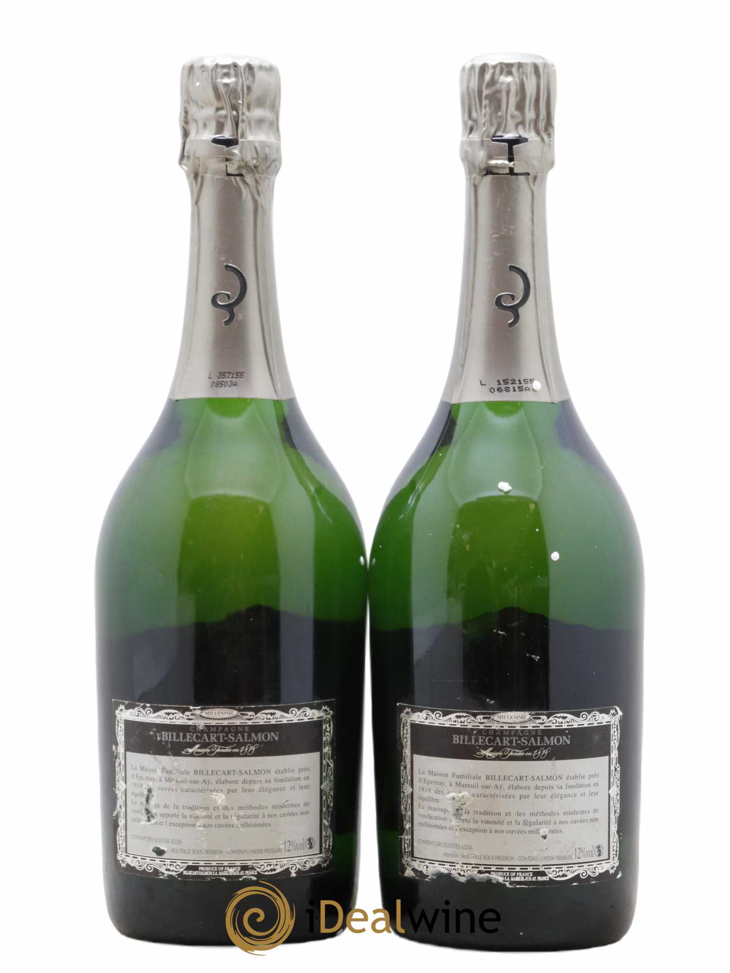 Brut Nicolas François Billecart Billecart-Salmon 2000 - Lot of 2 bottles - 1