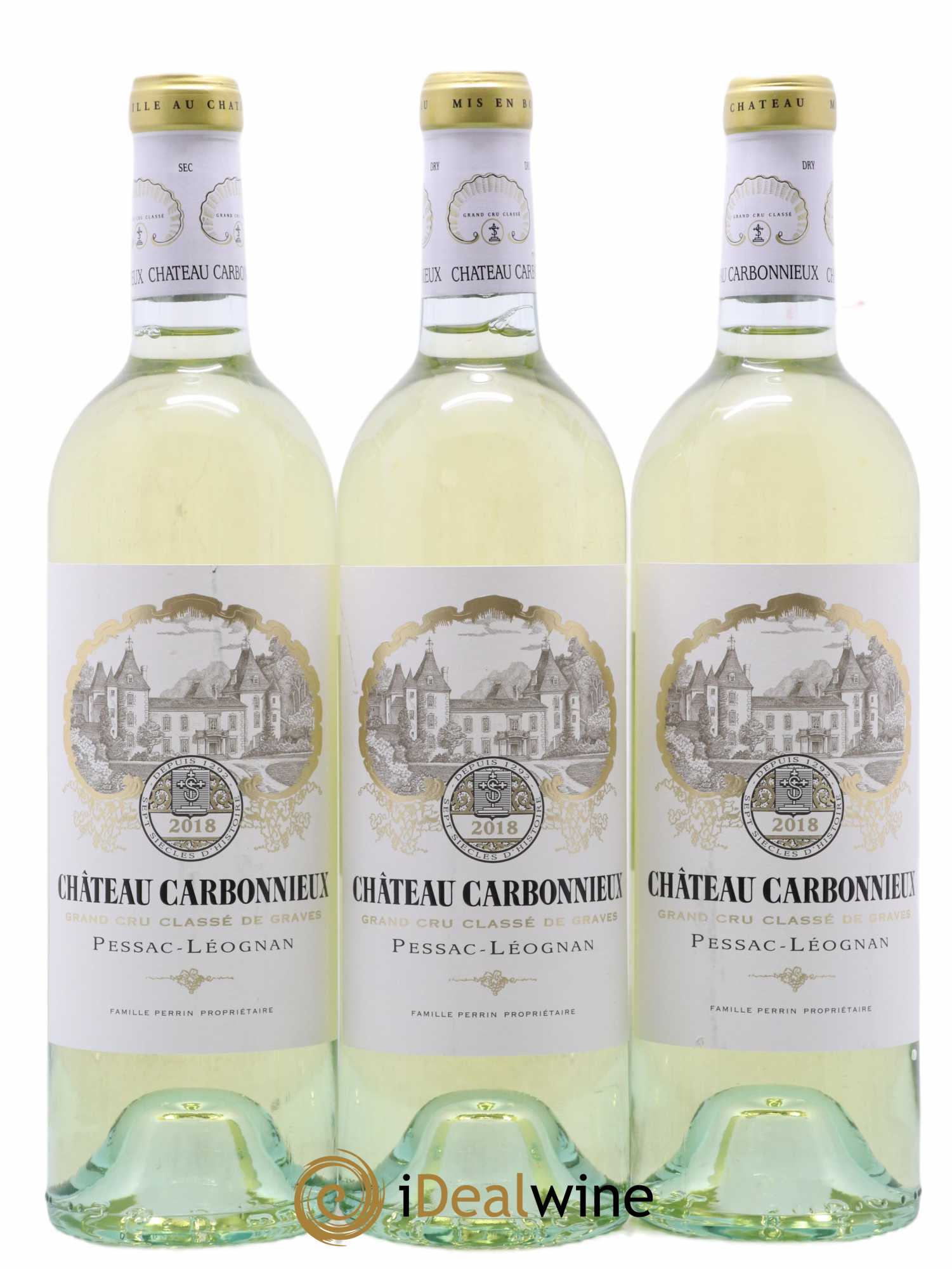 Château Carbonnieux Cru Classé de Graves 2018 - Lot de 3 bouteilles - 0