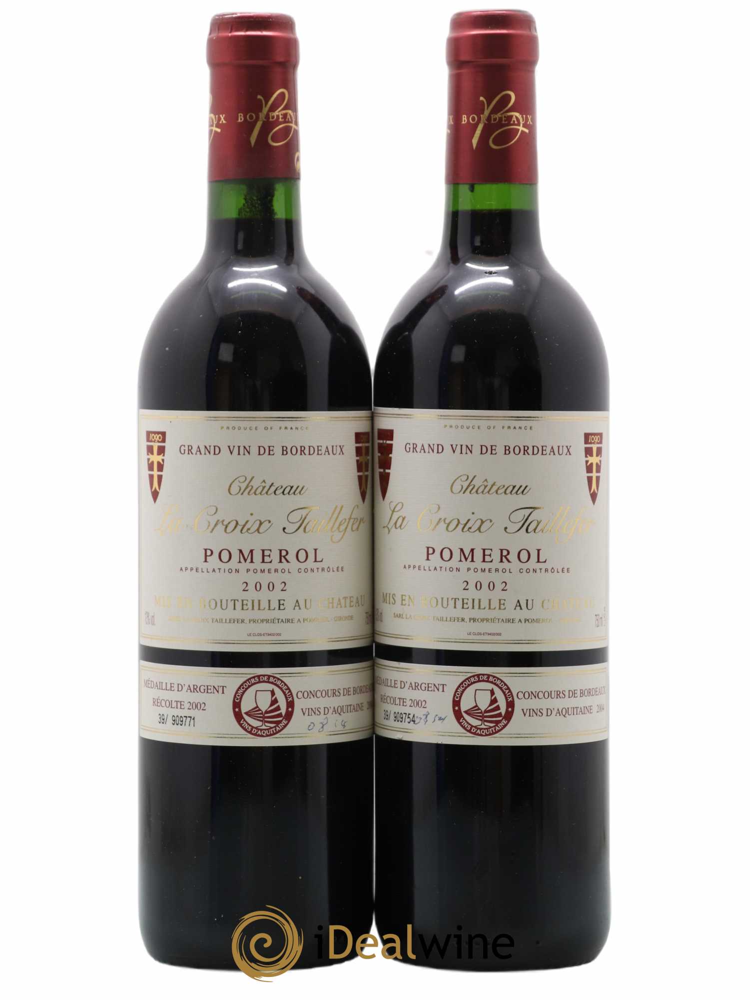 Château la Croix Taillefer (no reserve) 2002 - Lot of 2 bottles - 0