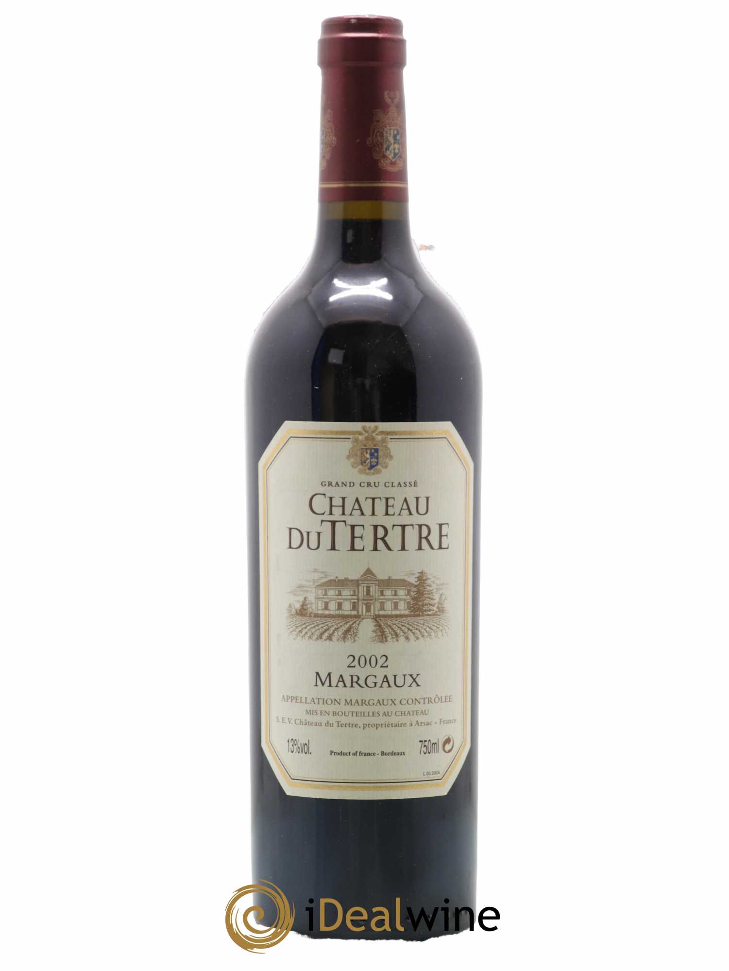 Château du Tertre 5ème Grand Cru Classé 2002 - Lot de 1 bouteille - 0