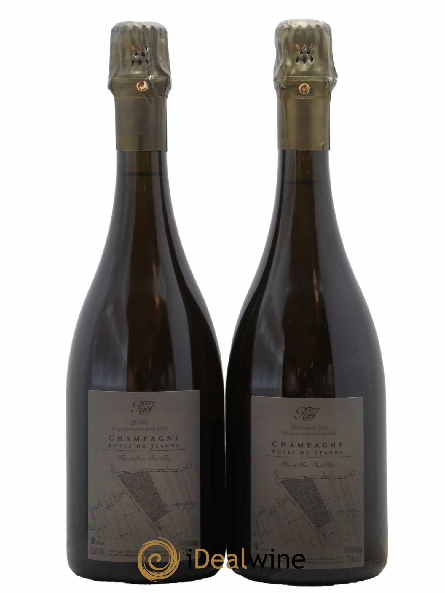Roses de Jeanne Les Ursules Blanc de Noirs Brut Cédric Bouchard 2016 - Lot de 2 bouteilles - 1