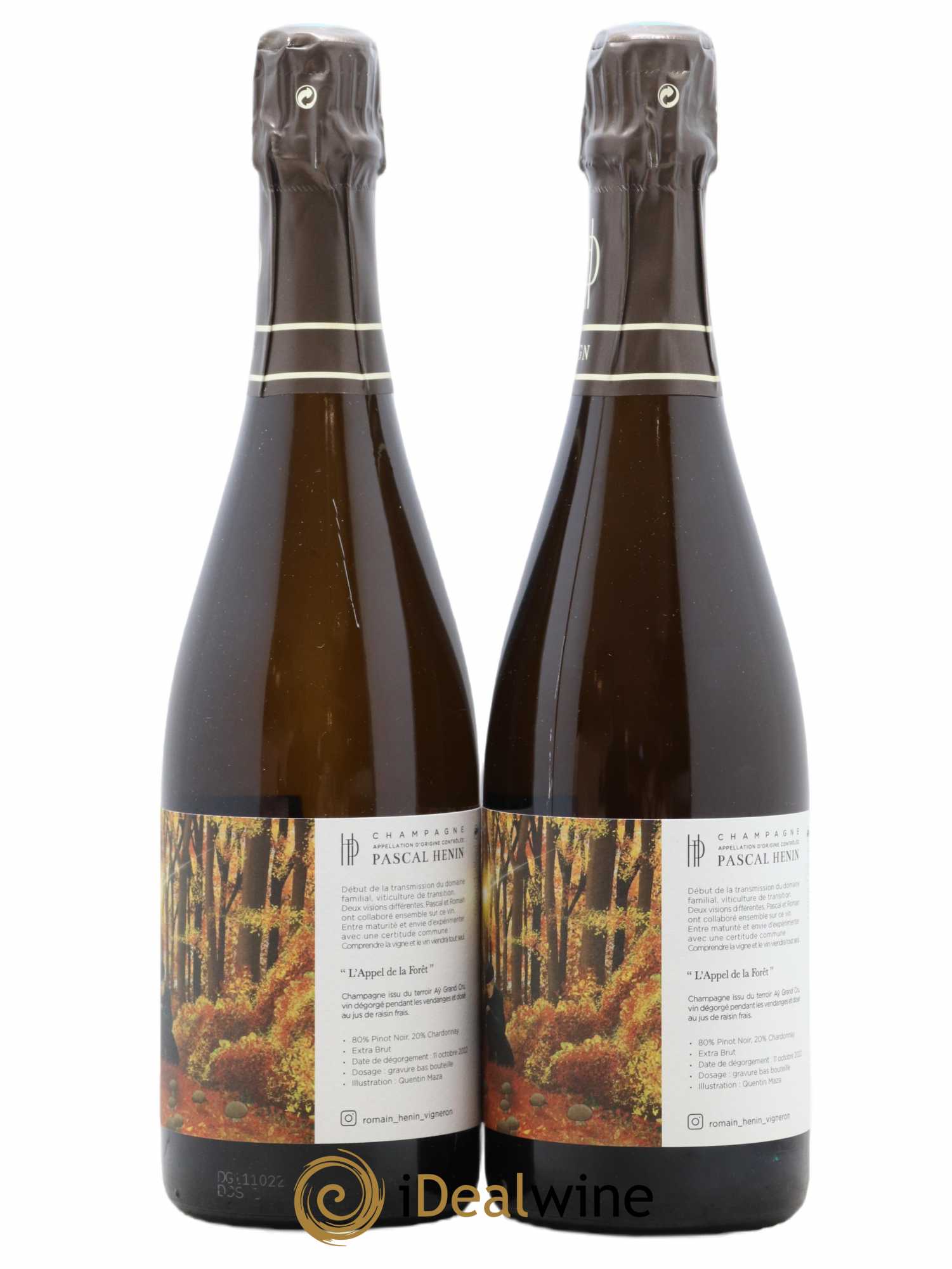 L'Appel de la Fôret Romain Henin - Lot of 2 bottles - 1