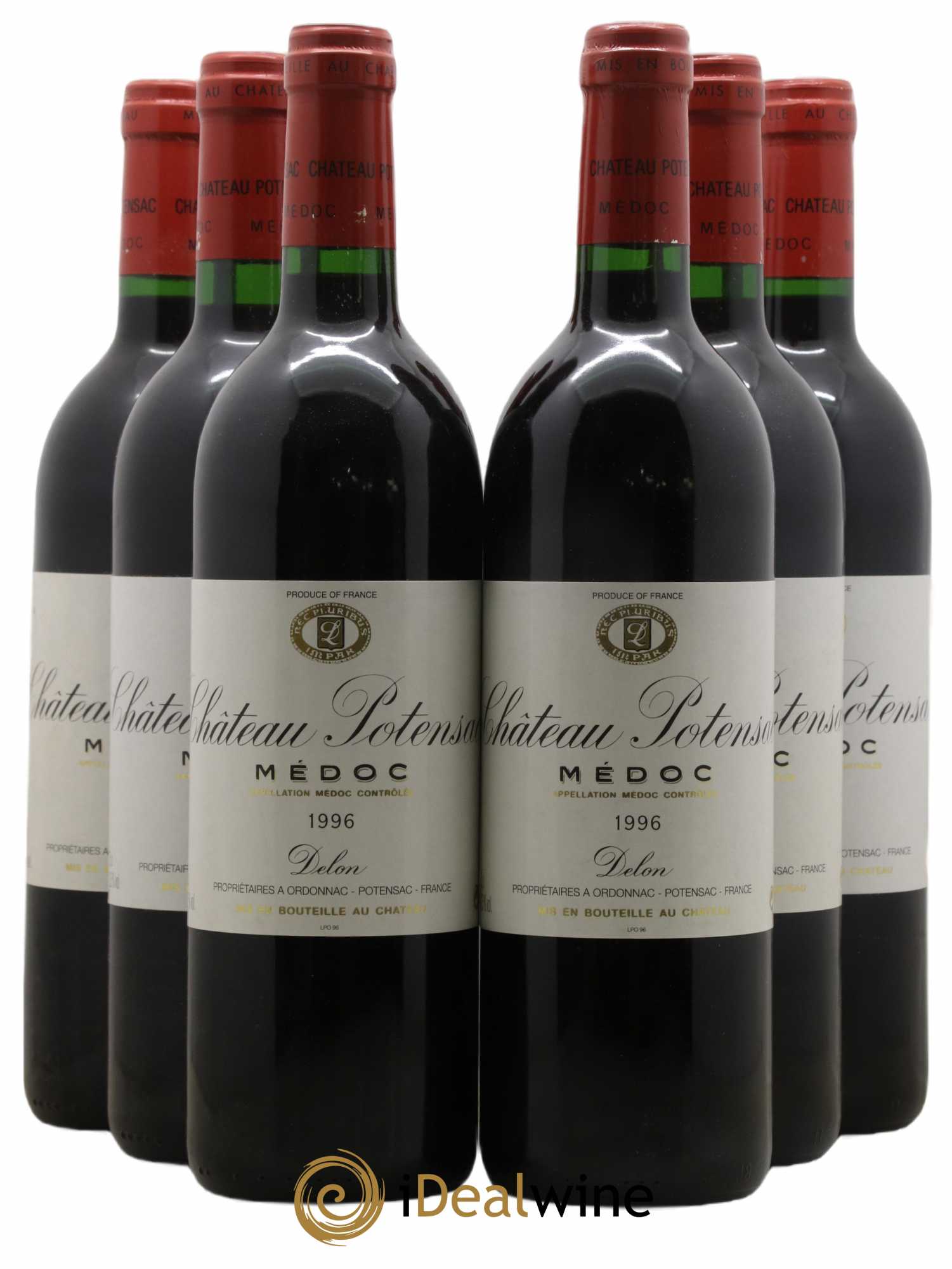 Château Potensac 1996 - Lot de 6 bouteilles - 0