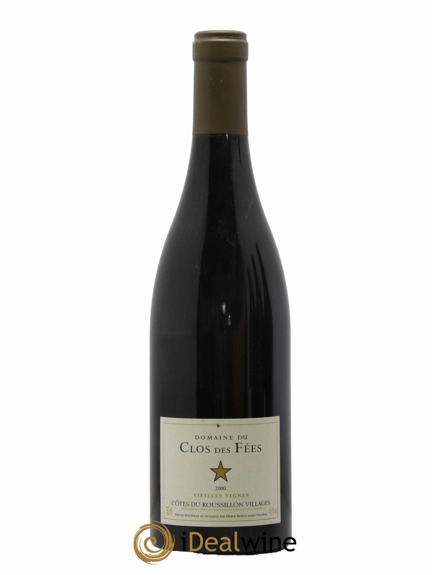 Côtes du Roussillon Villages Clos des Fées Vieilles vignes Hervé Bizeul 2000 - Lot de 1 bouteille - 0