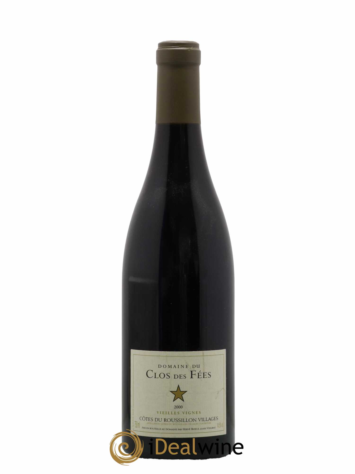 Côtes du Roussillon Villages Clos des Fées Vieilles vignes Hervé Bizeul 2000 - Lot de 1 bouteille - 0