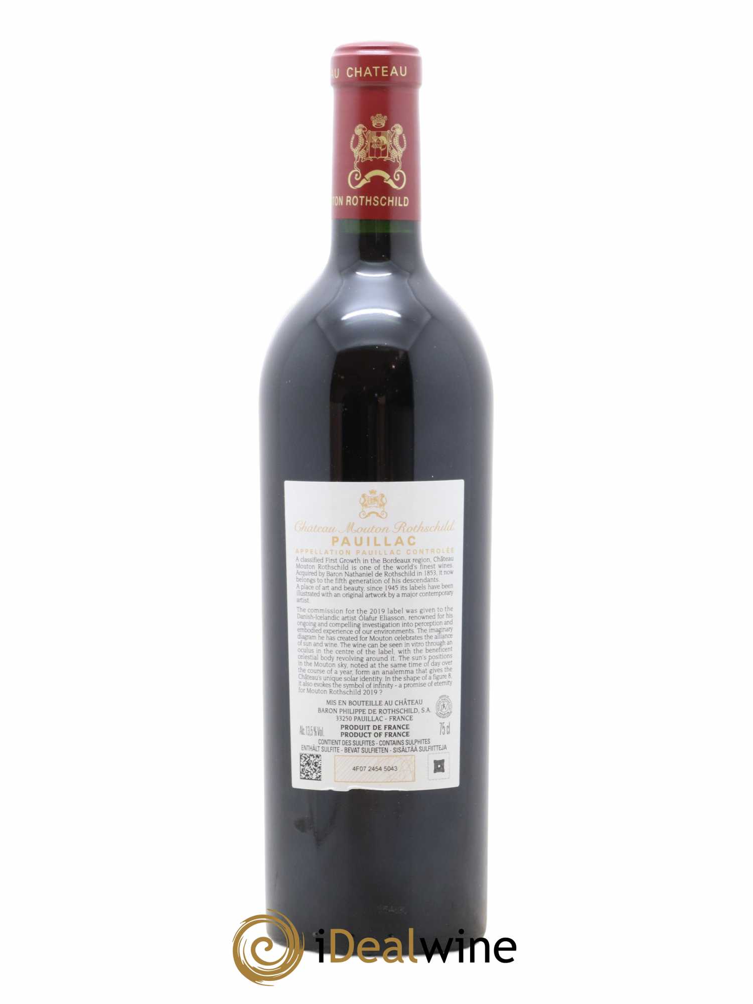 Château Mouton Rothschild 1er Grand Cru Classé 2019 - Lot de 1 bouteille - 1