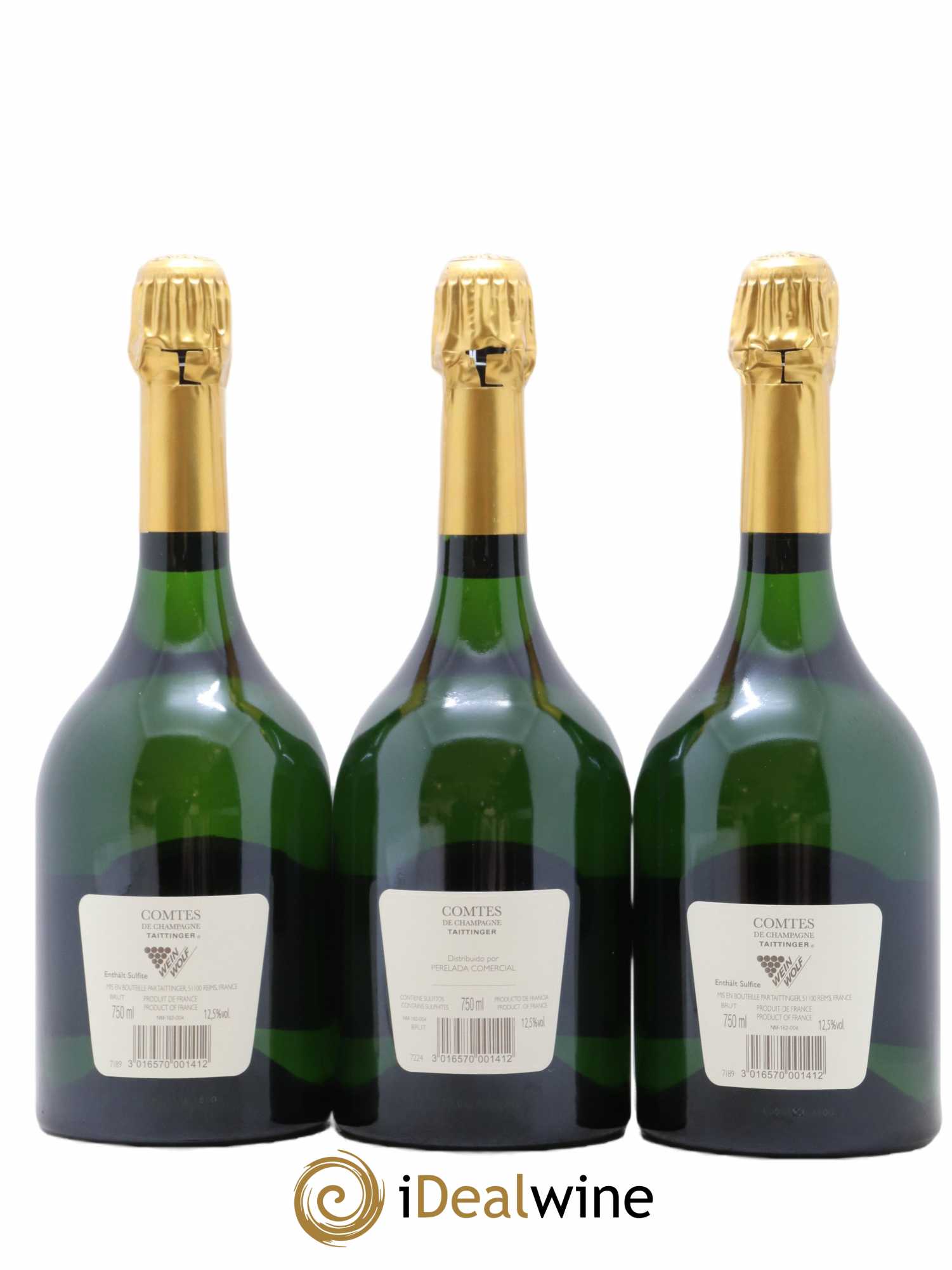 Comtes de Champagne Taittinger 2008 - Lot of 3 bottles - 1