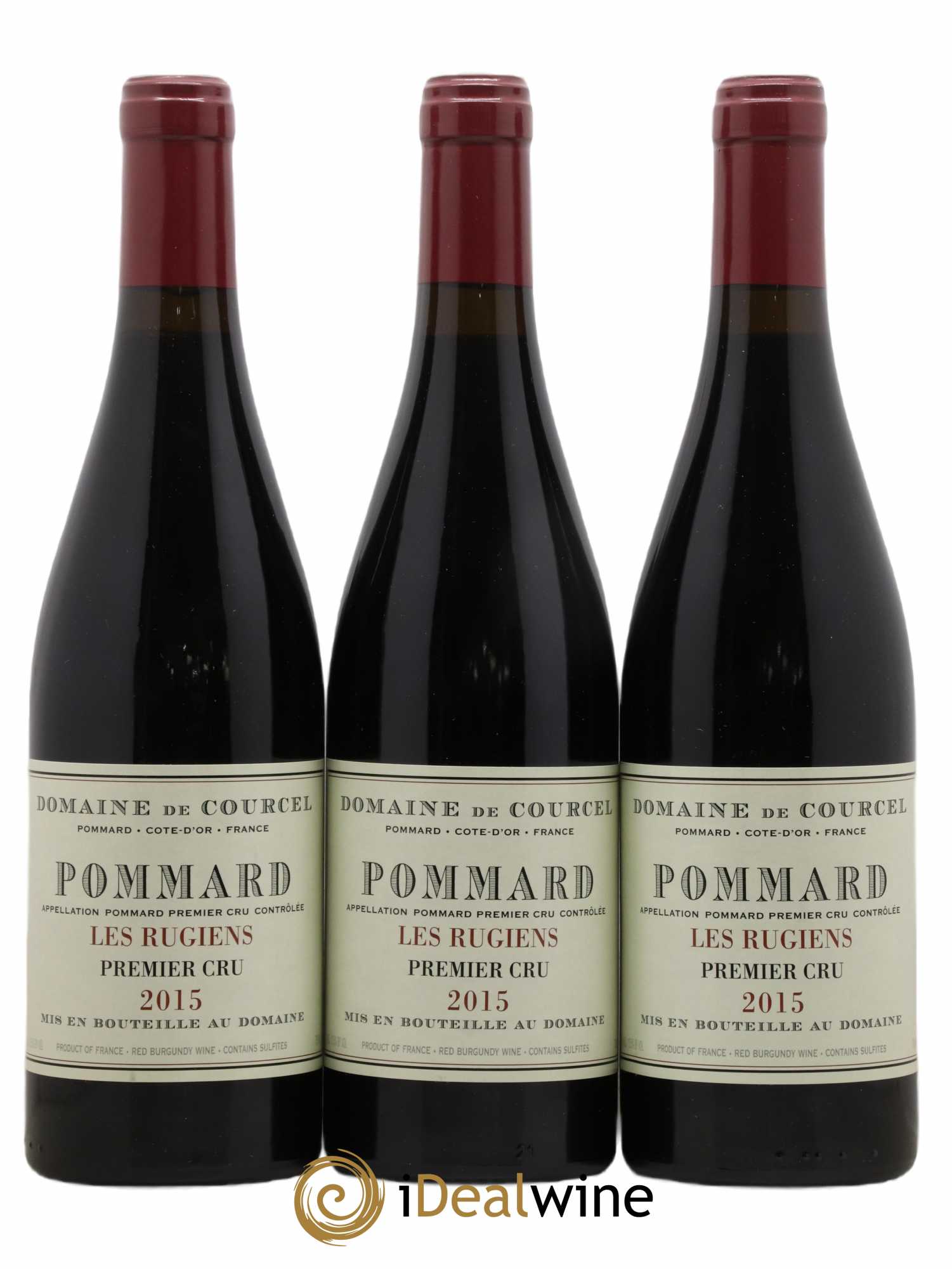 Pommard 1er Cru Les Rugiens de Courcel (Domaine) 2015 - Lot de 3 bouteilles - 0
