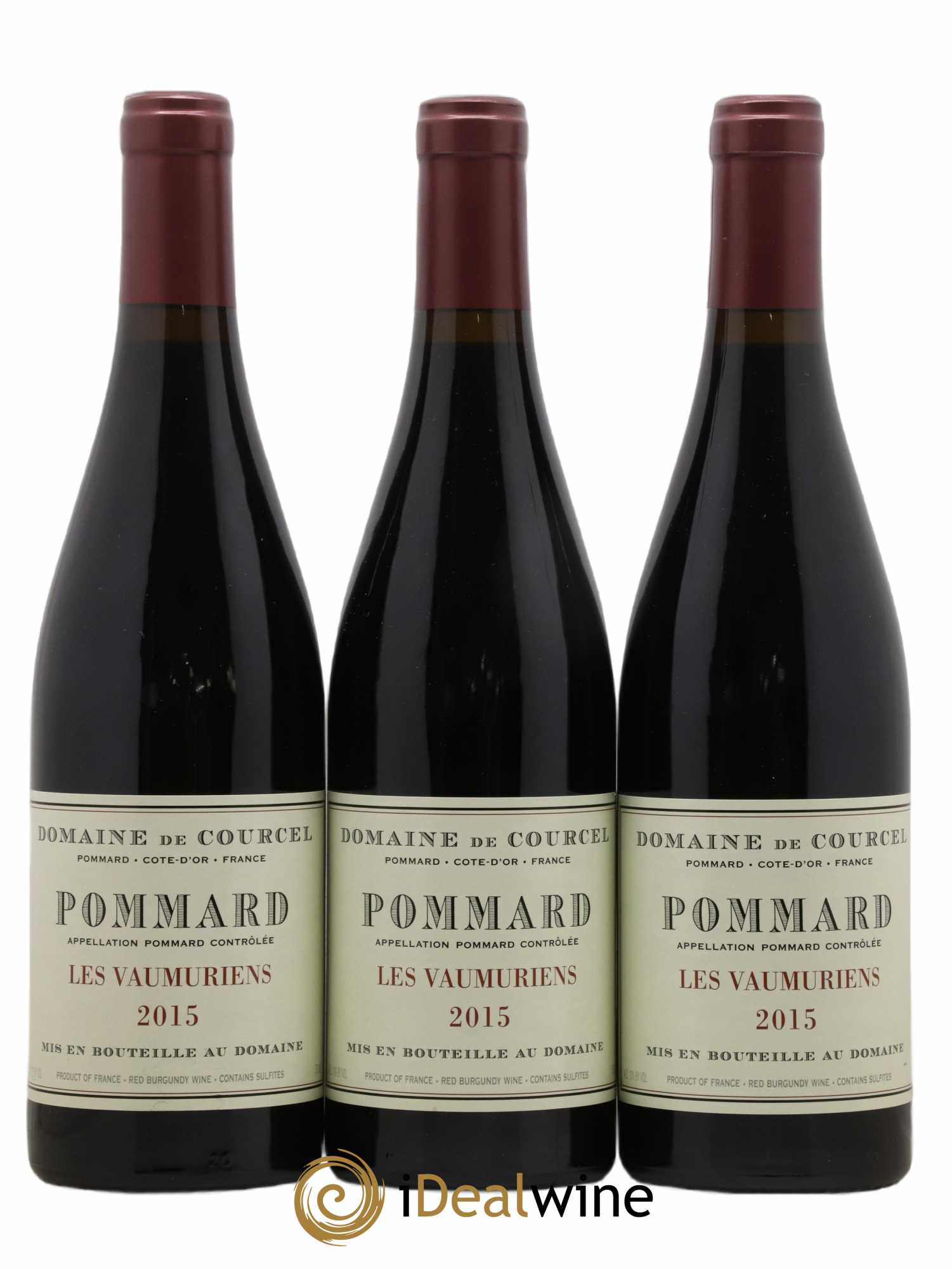 Pommard Les Vaumuriens de Courcel (Domaine) 2015 - Lot de 3 bouteilles - 0